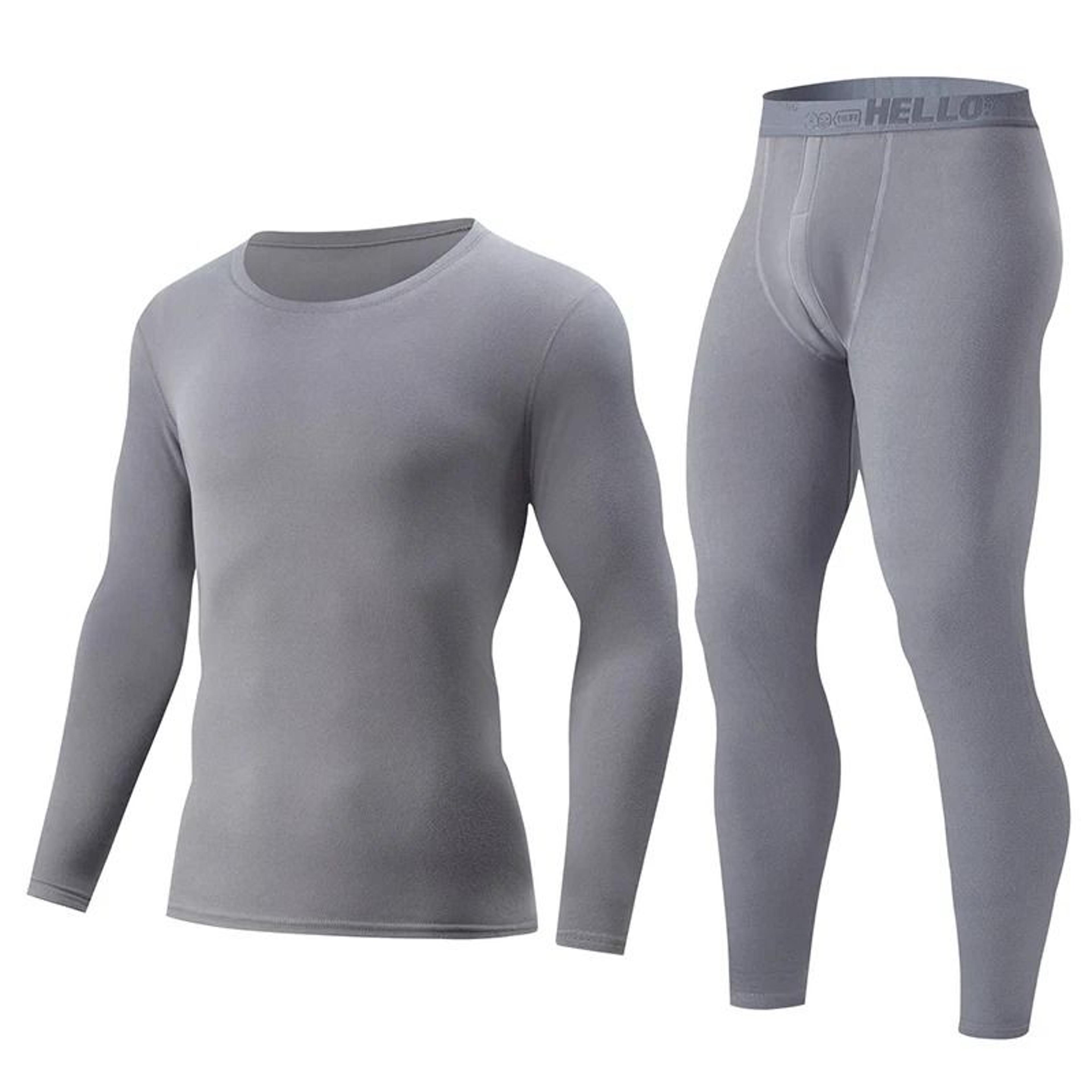 Mens Thermal Underwear Long Sleeve Top And Pants Set 3