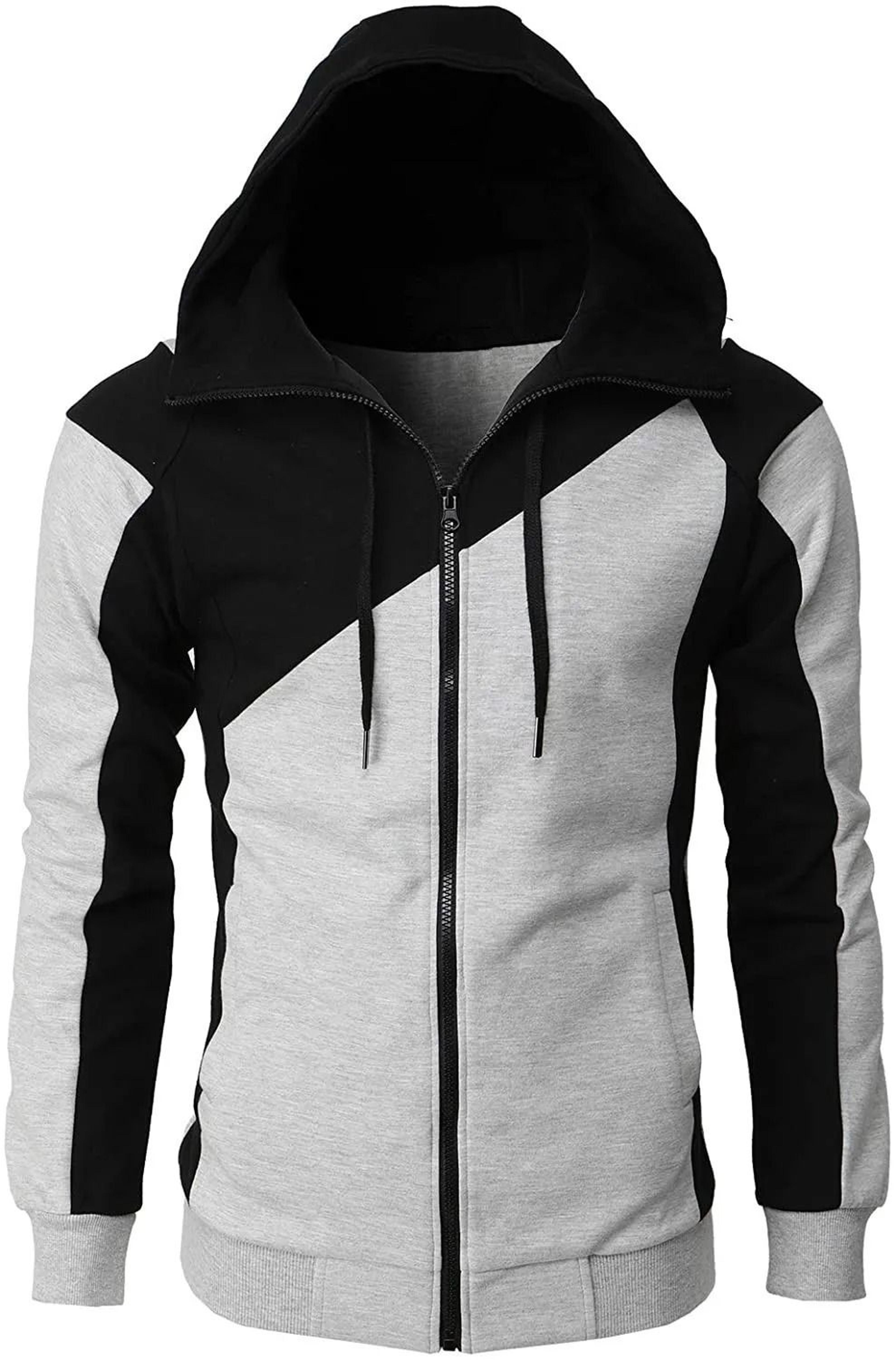 Mens Zip Up Fleece Bomber Jacket Hooded Casual Coat 22