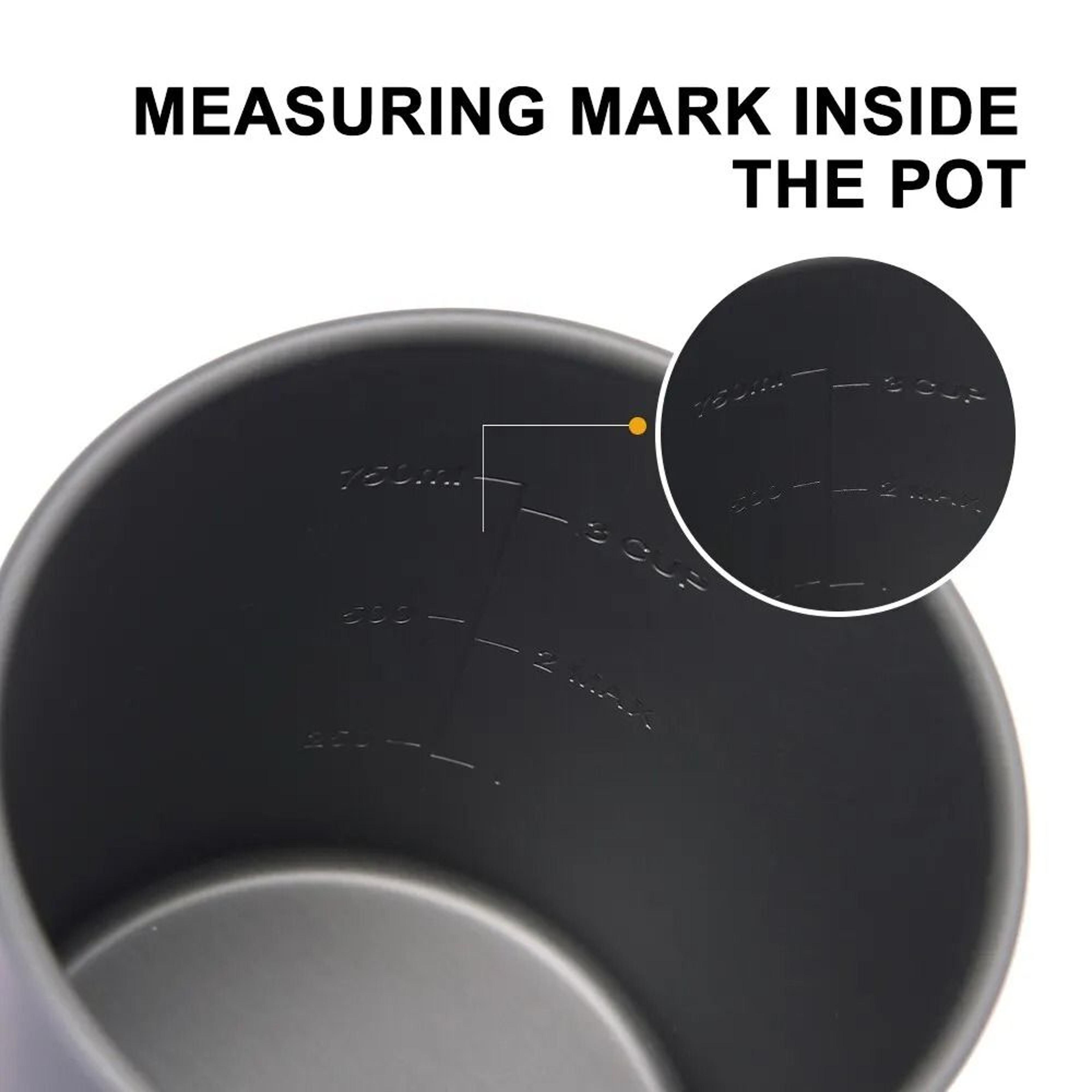 Portable Camping Coffee Pot With French Press Outdoor Cup For Hiking Trekking 4