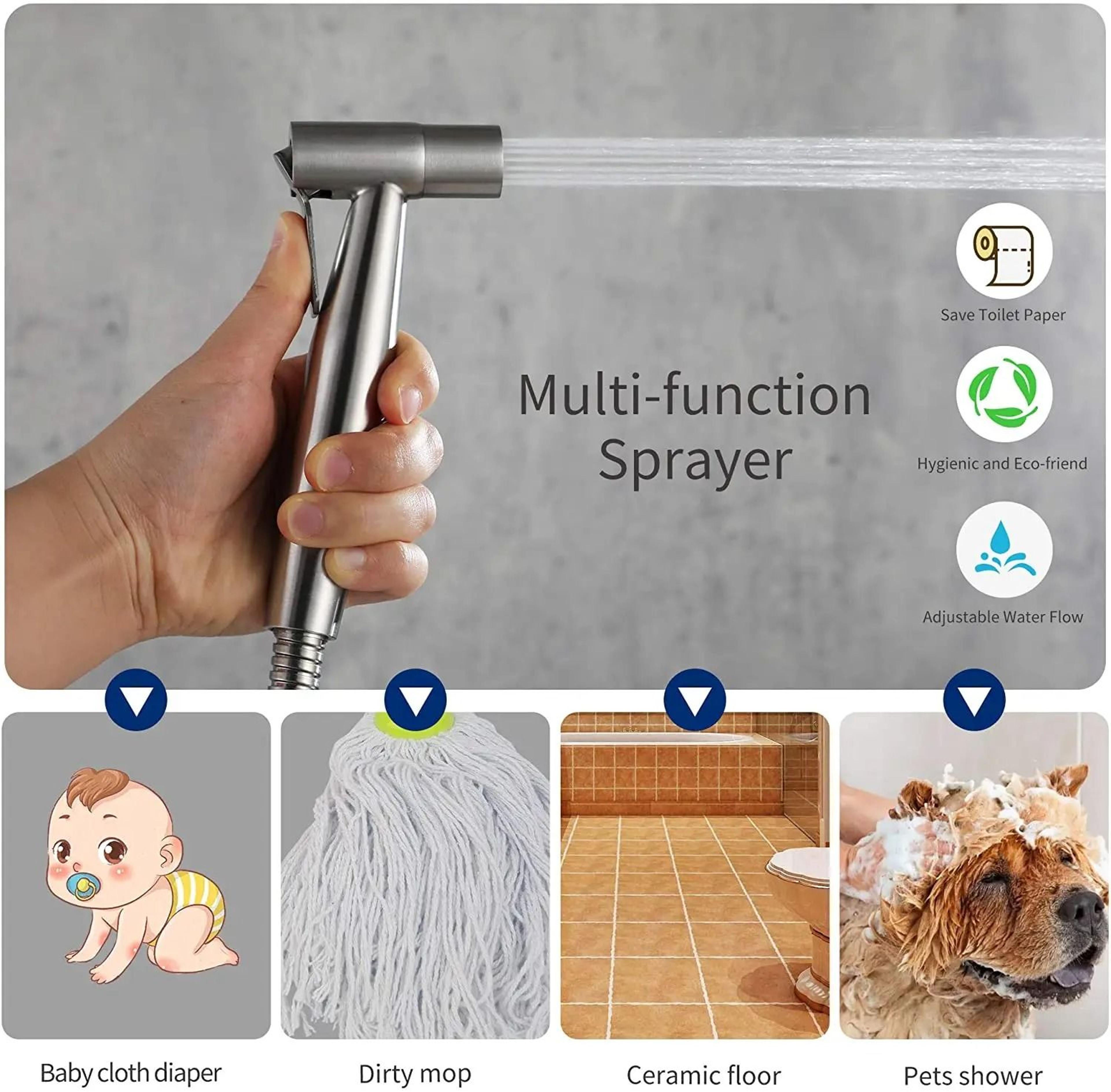 Stainless Steel Handheld Toilet Bidet Sprayer Kit 2