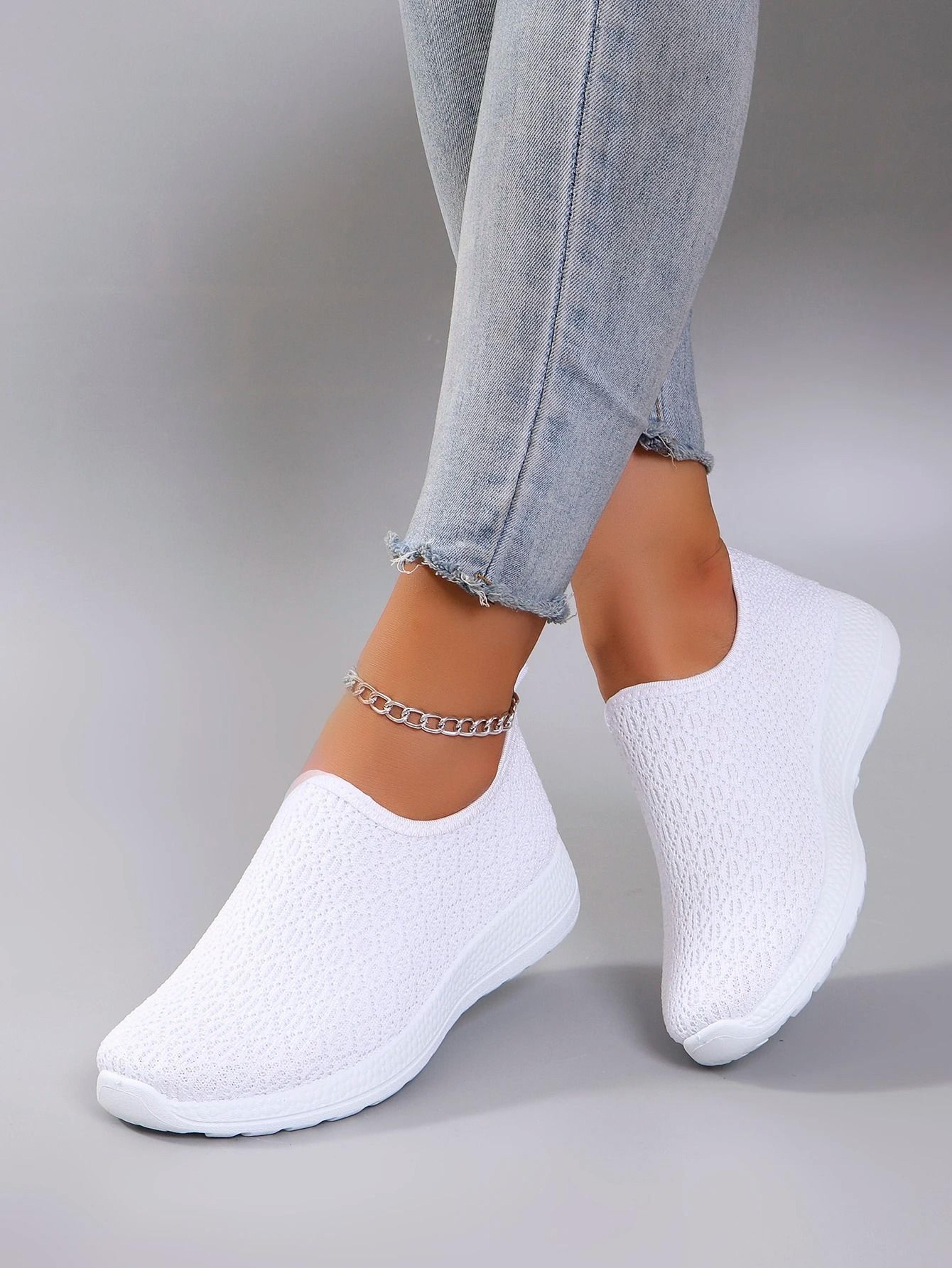 women's summer mesh slip on flats lightweight casual walking shoes