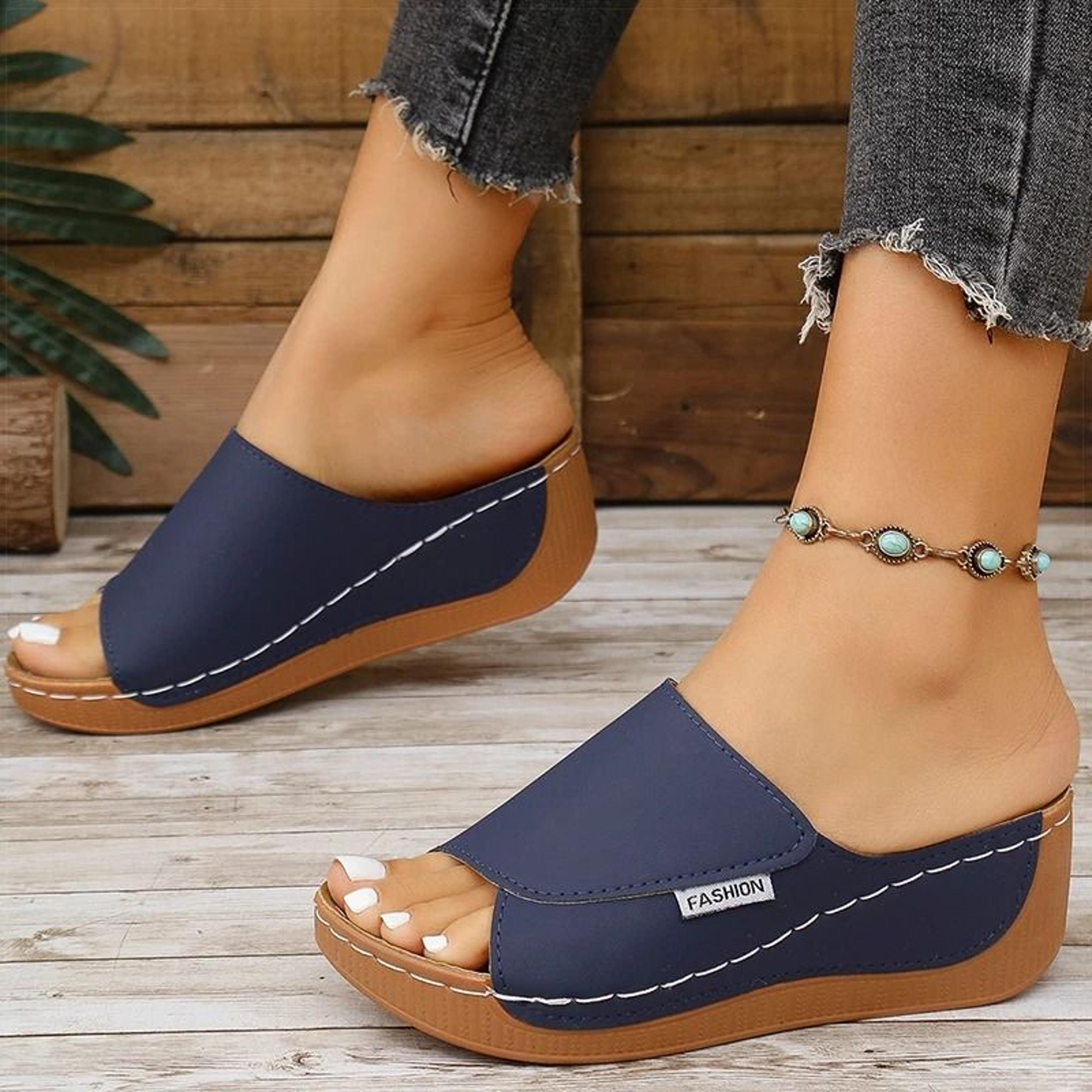Womens Summer Wedge Sandals With Comfortable Heel Design 3