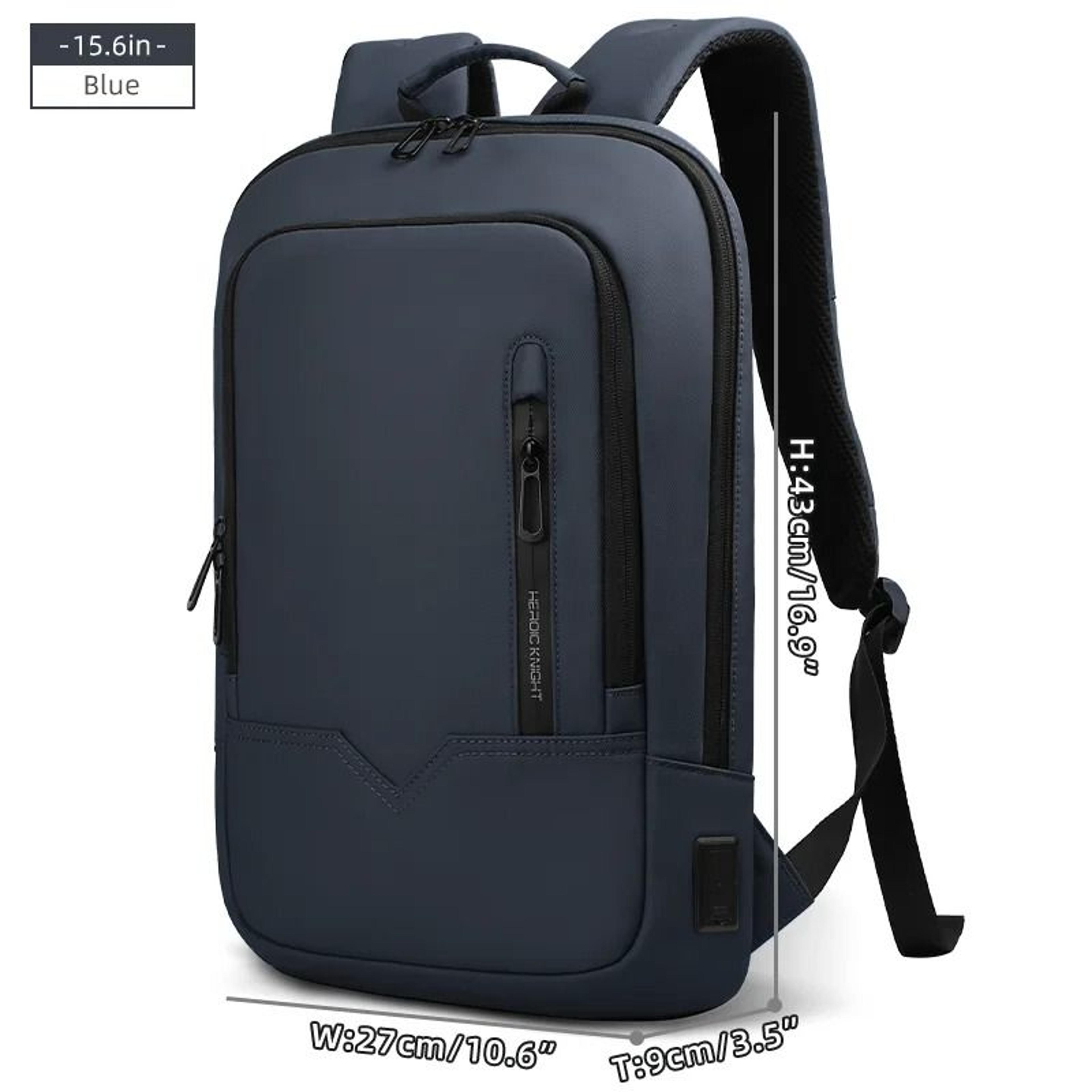 Slim Waterproof Laptop Backpack For Men With USB Port Business Travel Bag 9