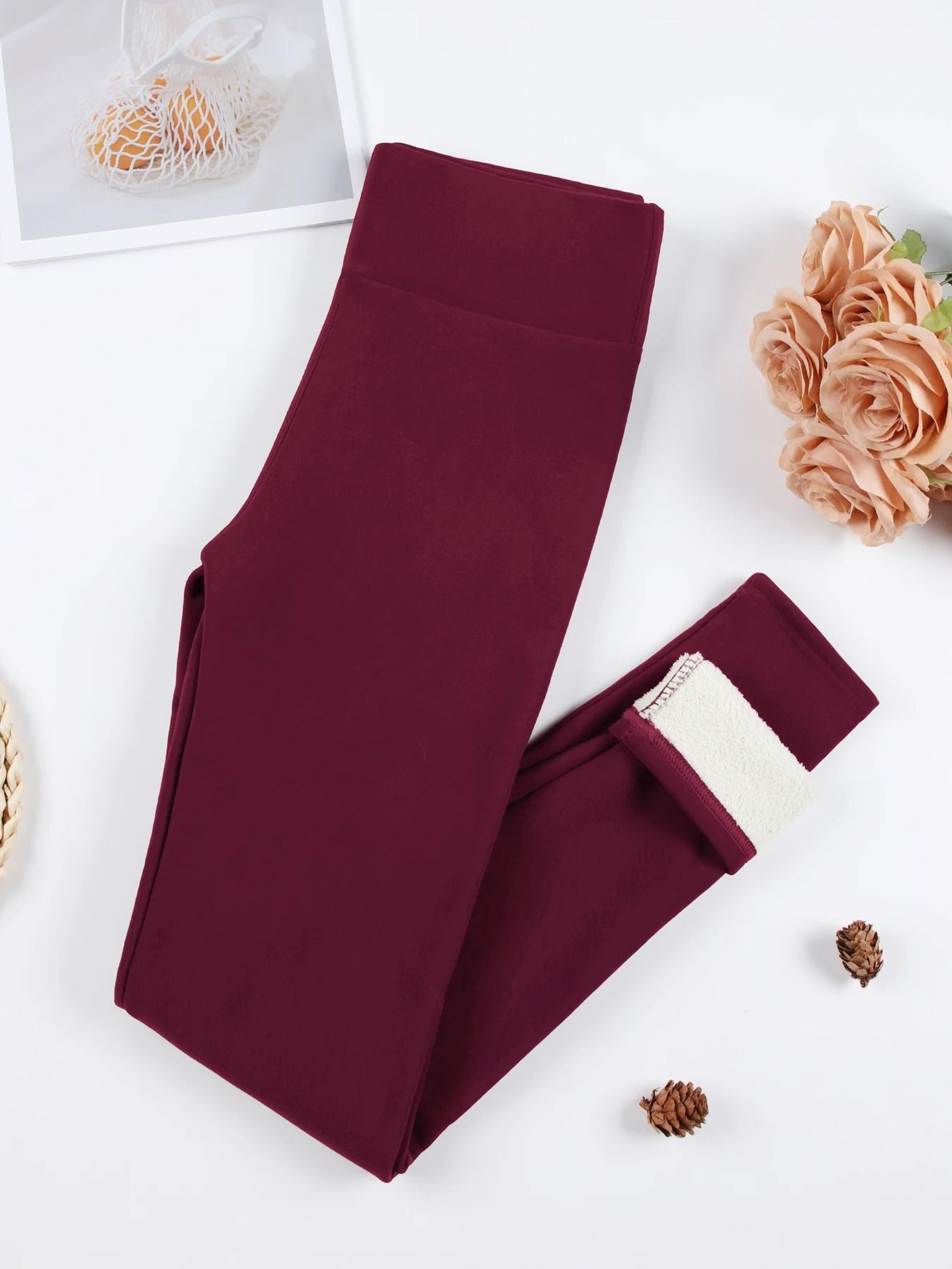 Winter Warm High Waist Skinny Stretch Leggings For Women 5