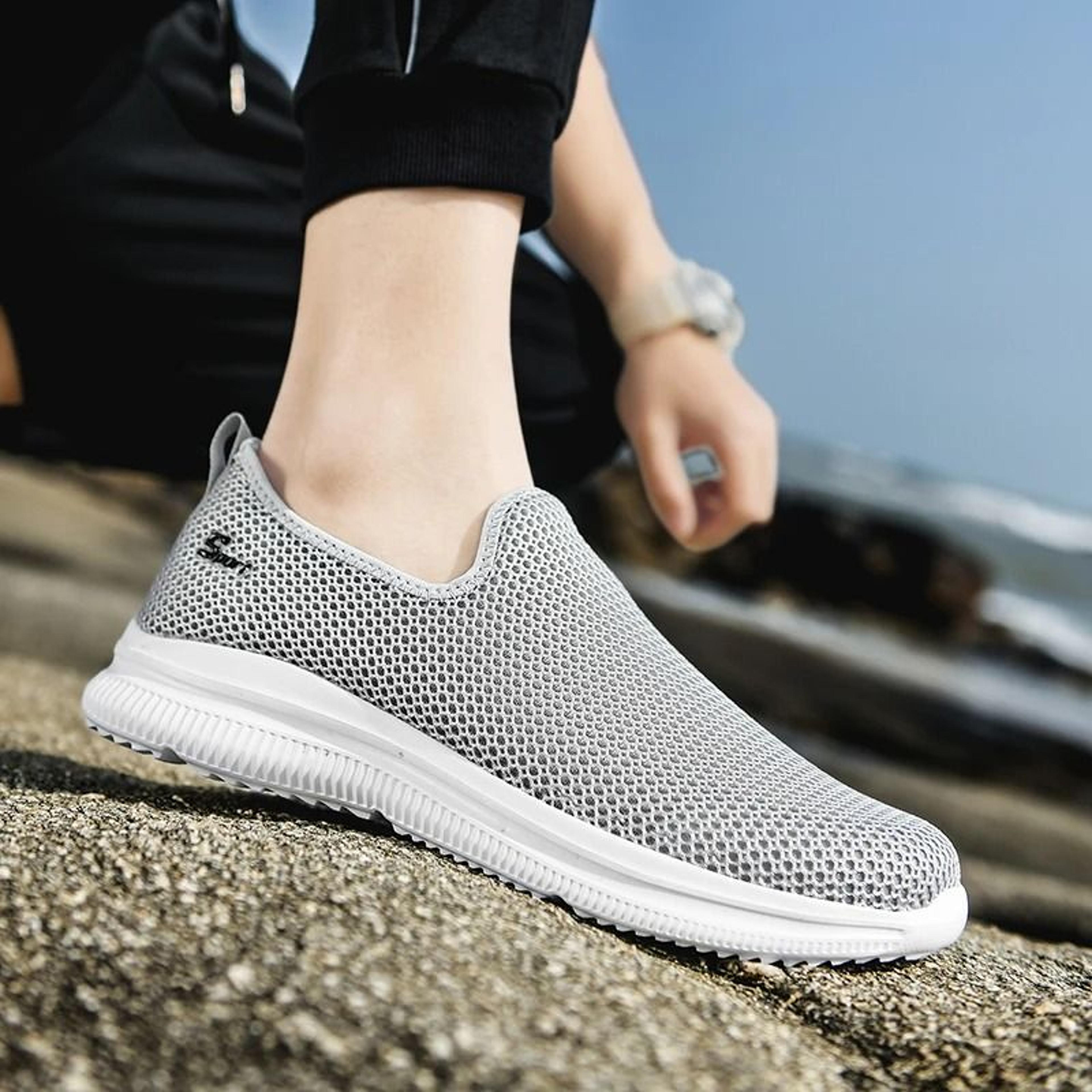 Breathable Summer Loafers Men Lightweight Casual Walking Shoes 1
