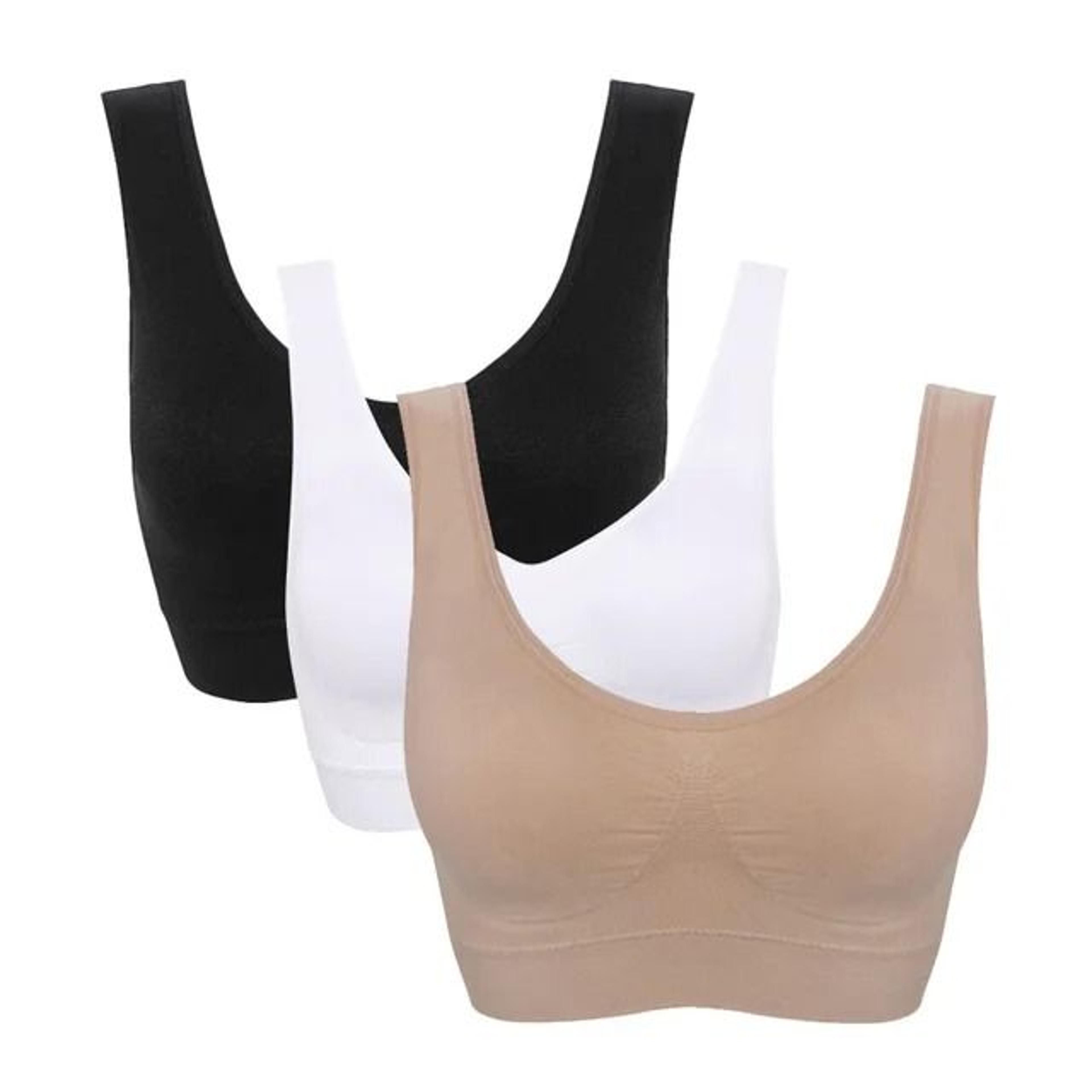Plus Size Seamless Sports Bra Set With Pads Wireless Comfort Fit 7