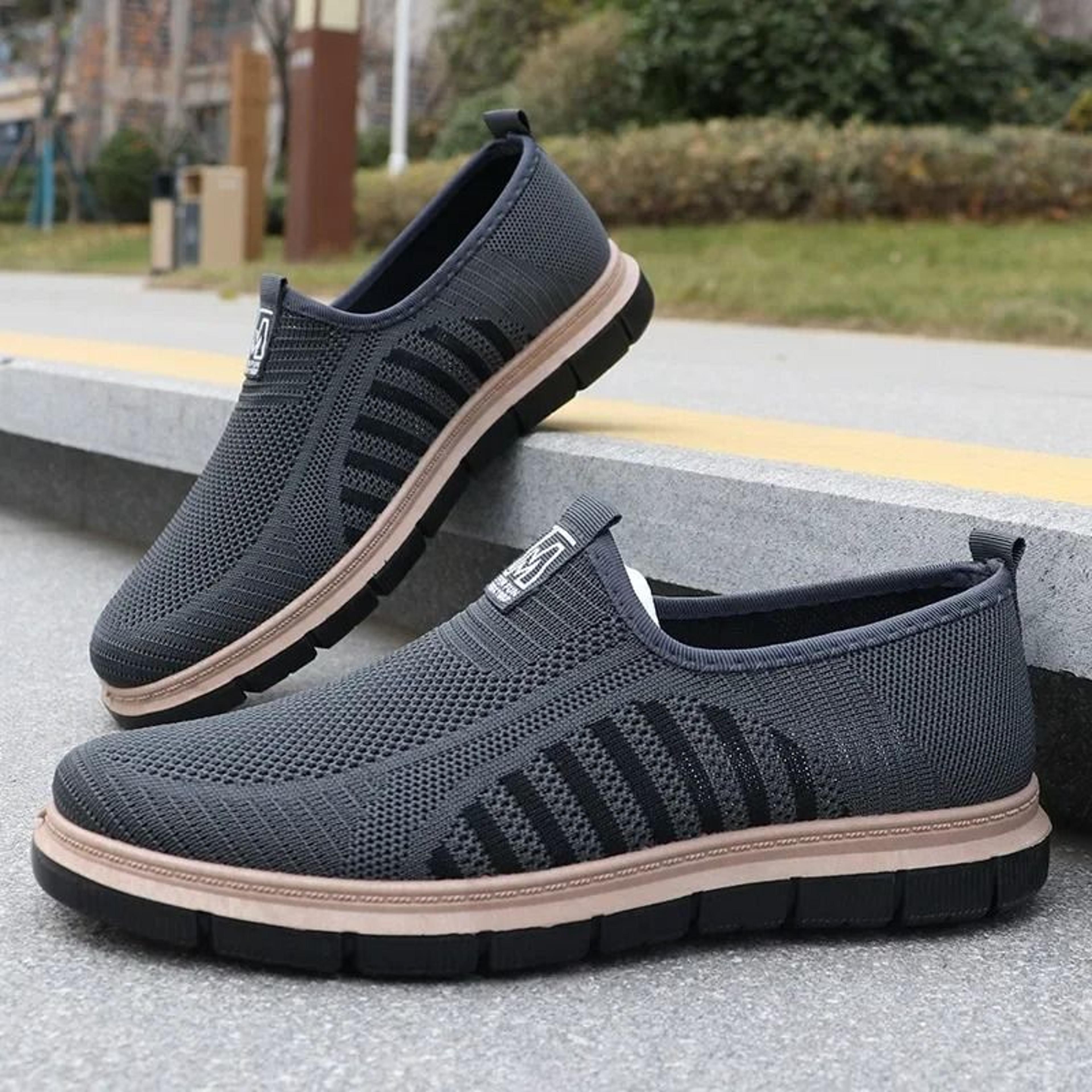 Mens Antibacterial Breathable Mesh Lightweight Sneakers 12