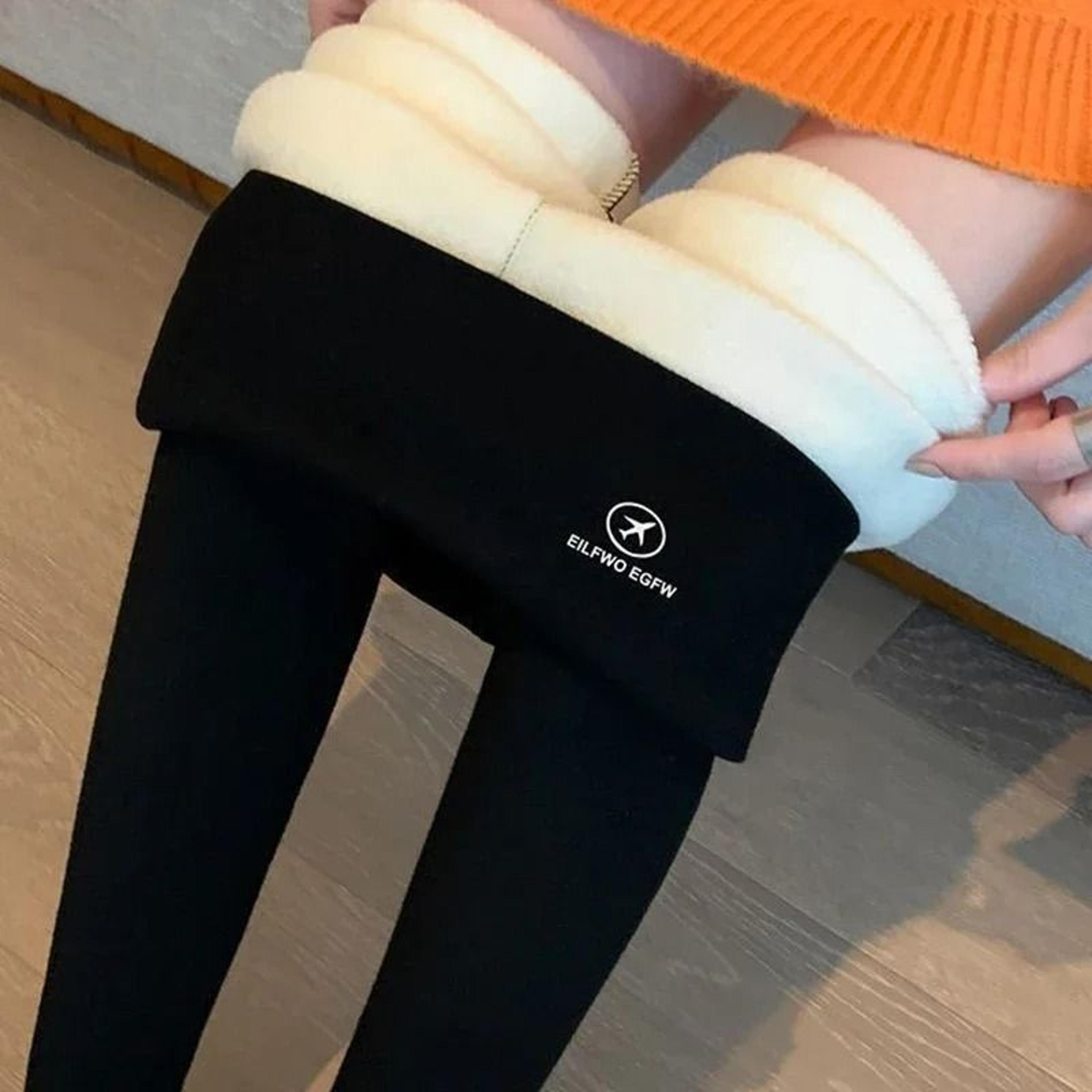 Womens Thermal Fleece Leggings High Waist Warm Winter Pants 6