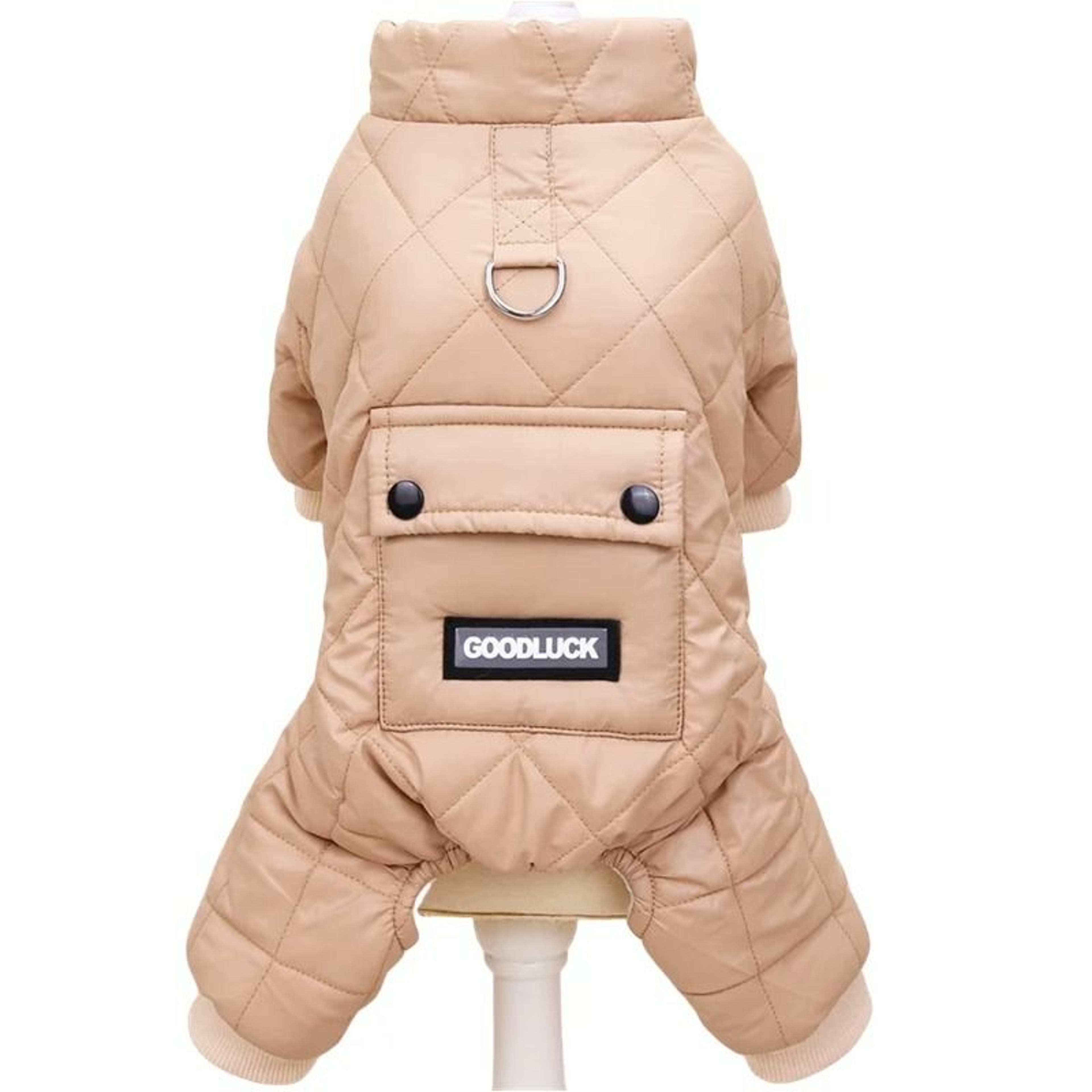 Waterproof Winter Dog Jumpsuit With Hood 13