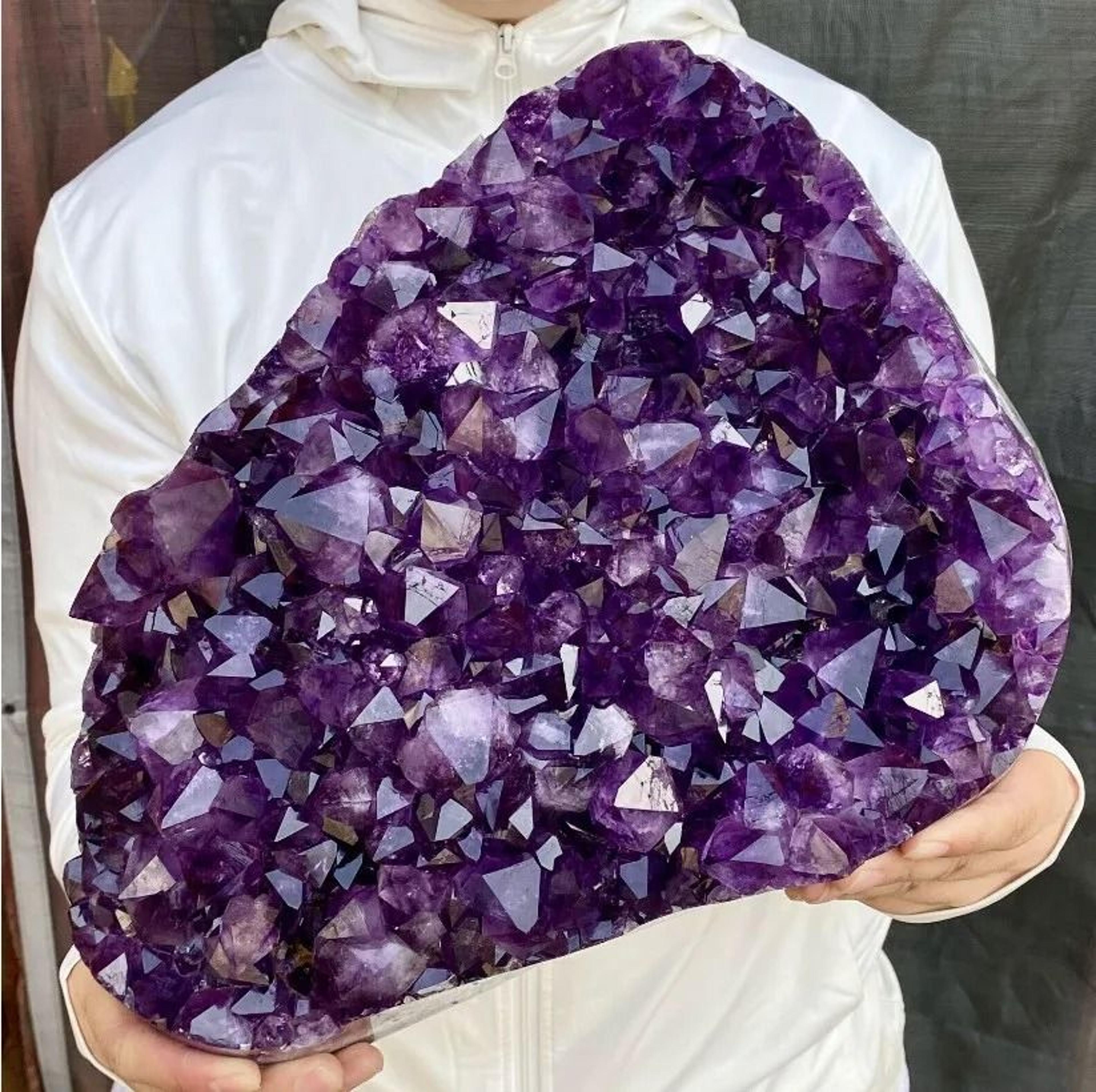 Natural Amethyst Quartz Crystal Cluster For Healing And Home Decoration 0