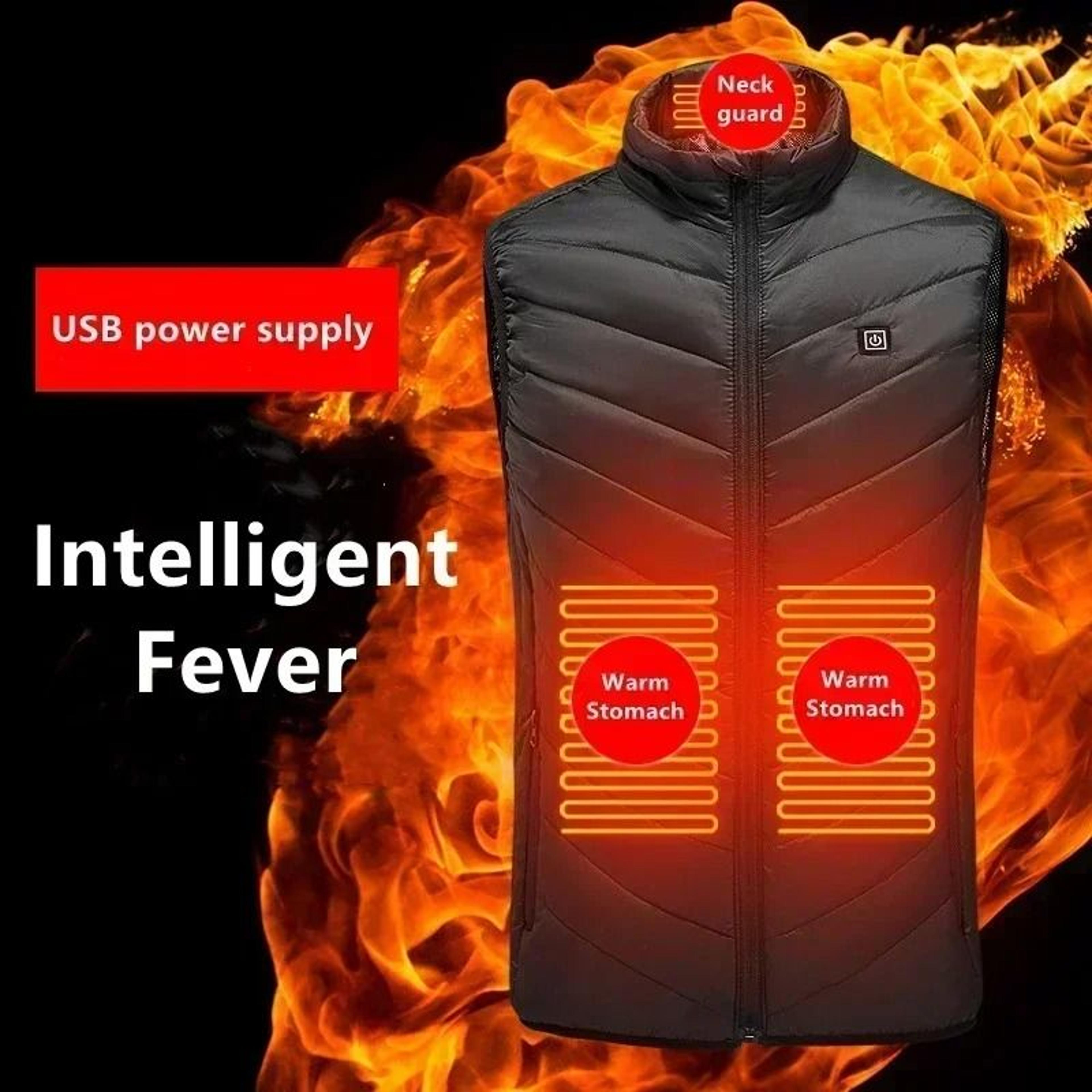 Smart USB Heated Vest With Adjustable Temperature For Winter 3