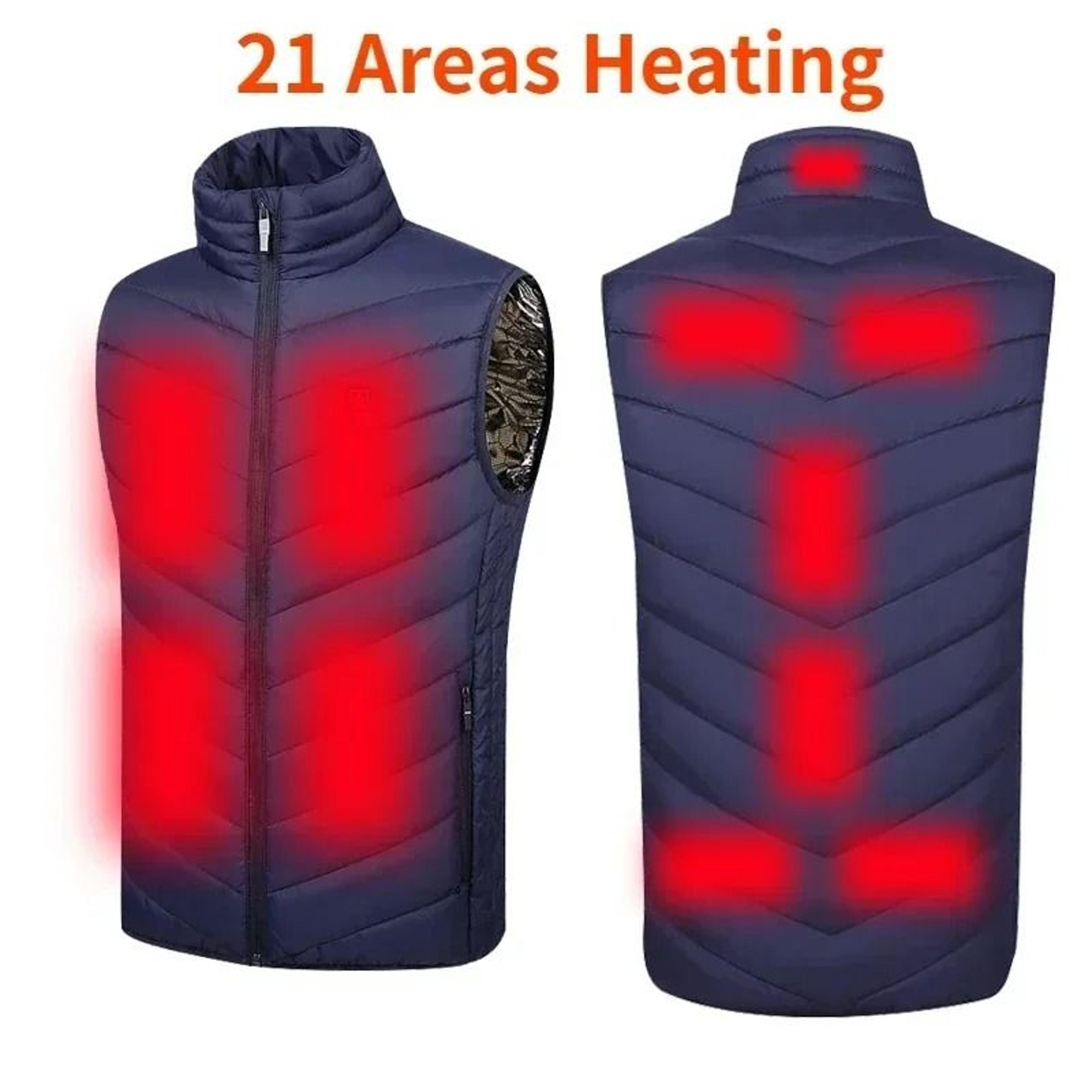 Smart USB Heated Vest With Adjustable Temperature For Winter 12
