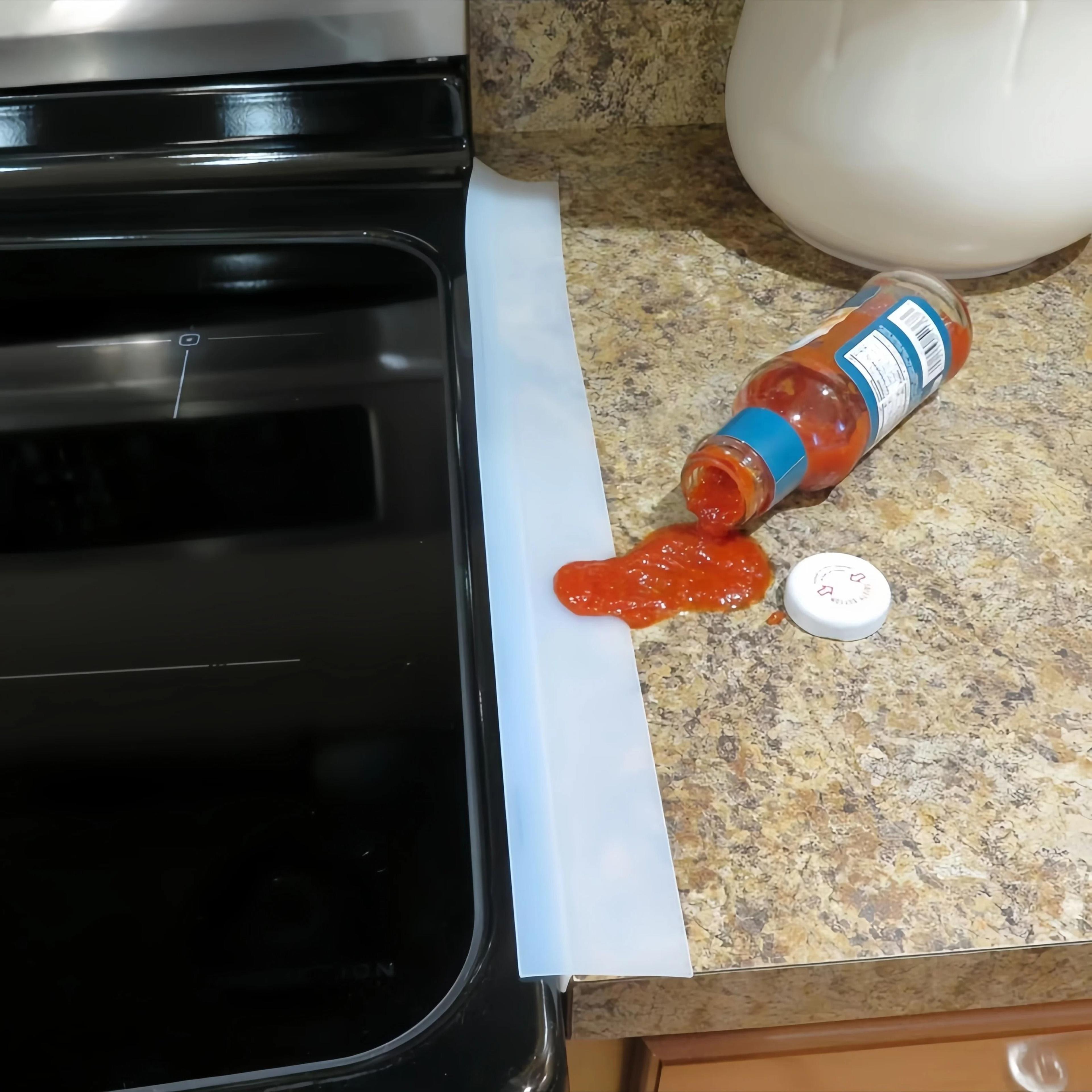 Silicone Gap Seal Strip For Kitchen Stove Counter 4