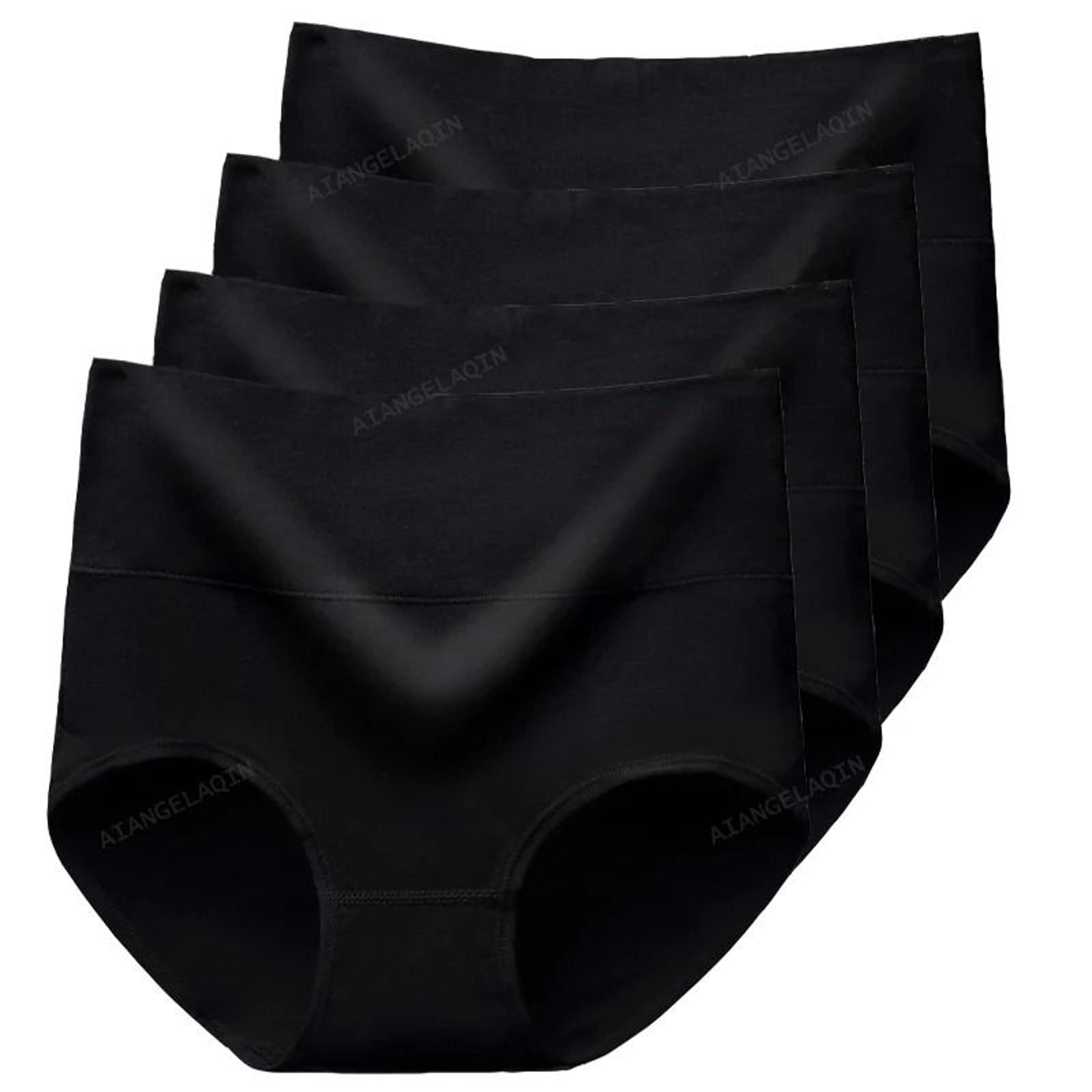 High Waist Cotton Underwear Pack Slim Fit Tummy Control Panties For Women 10