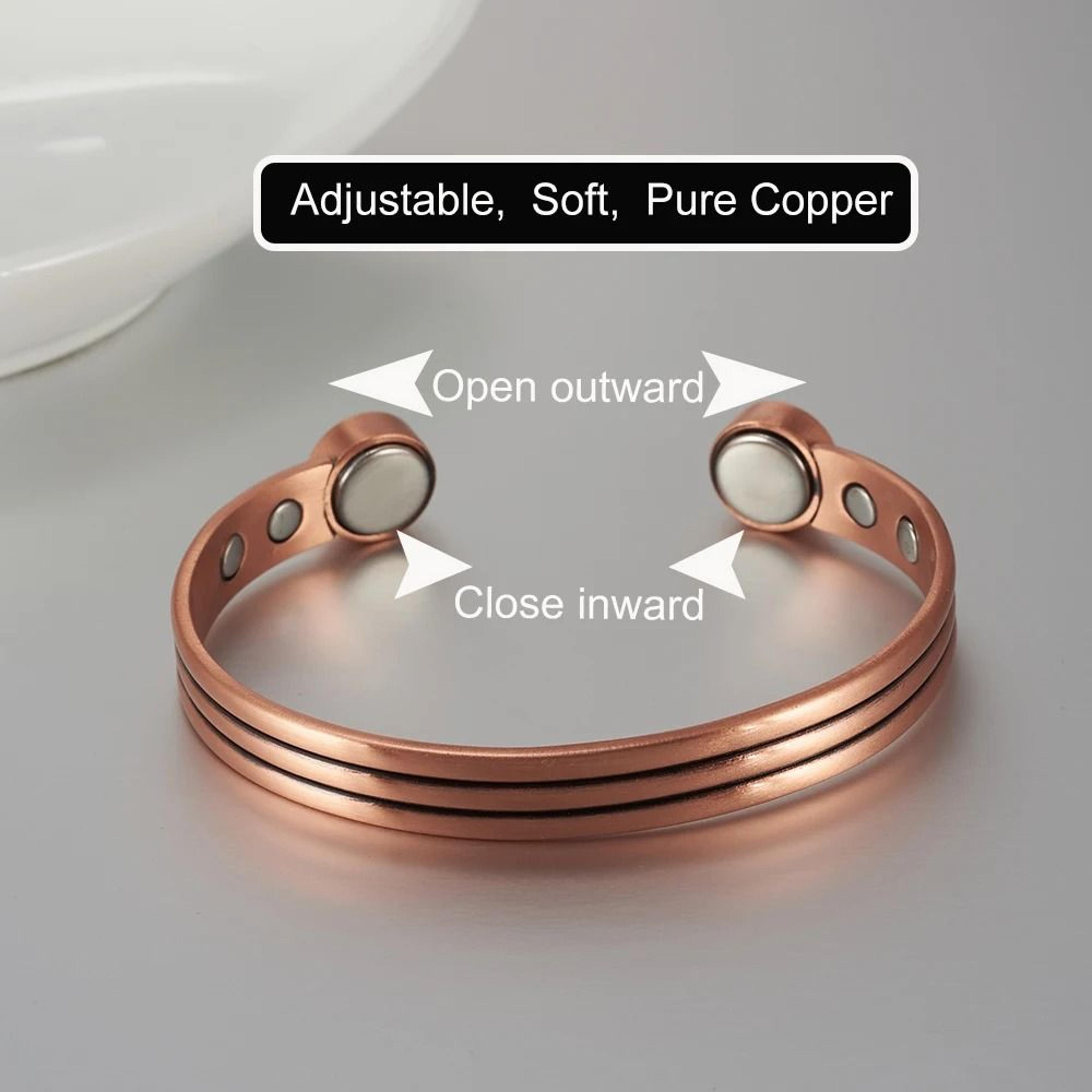 Pure Copper Magnetic Bracelet With Adjustable Design 2