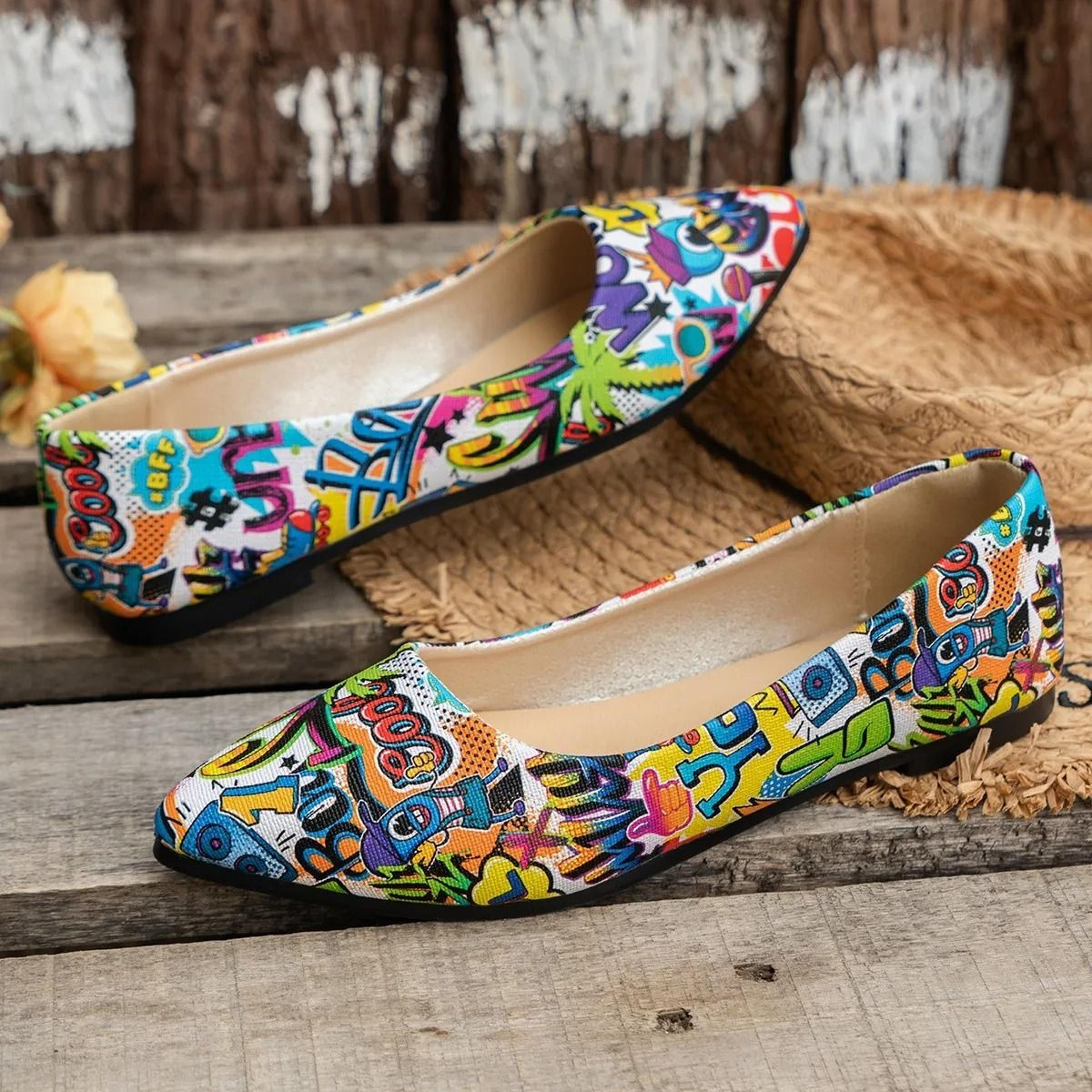 Women Pointed Toe Flat Ballerina Shoes 1