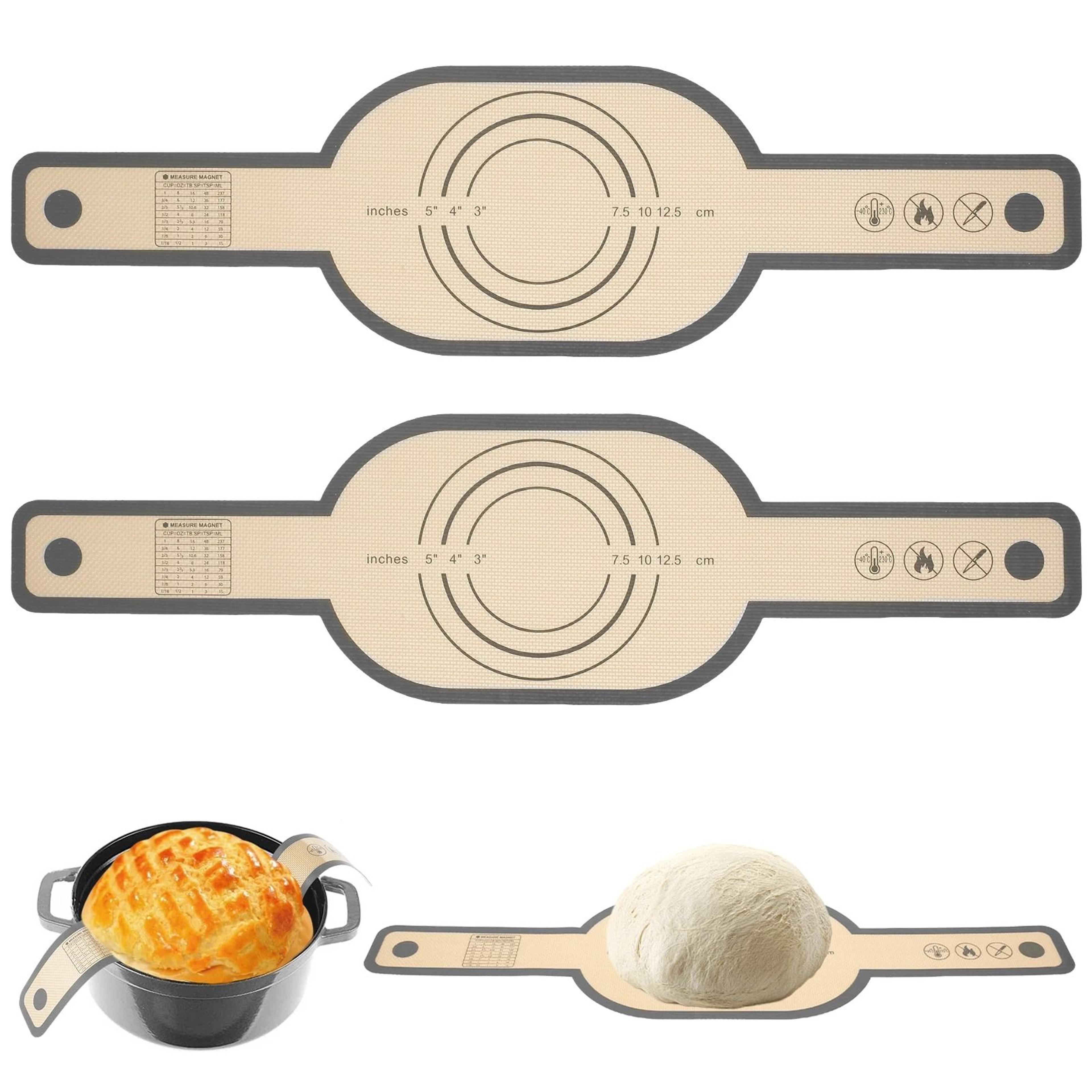 Silicone Bread Baking Mat Set With Long Handle 7