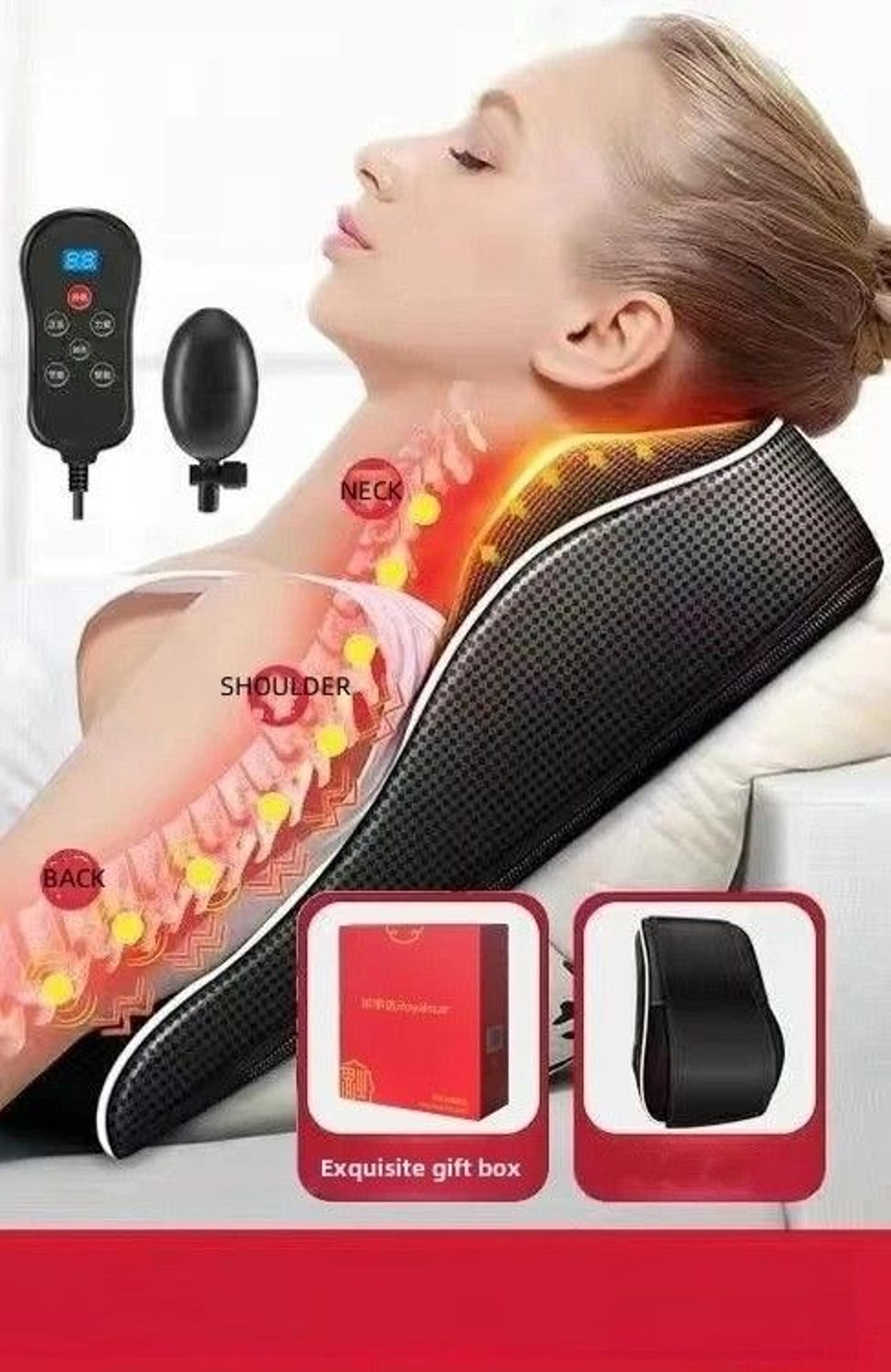 Electric Shiatsu Neck And Back Massage Pillow With Heat 8