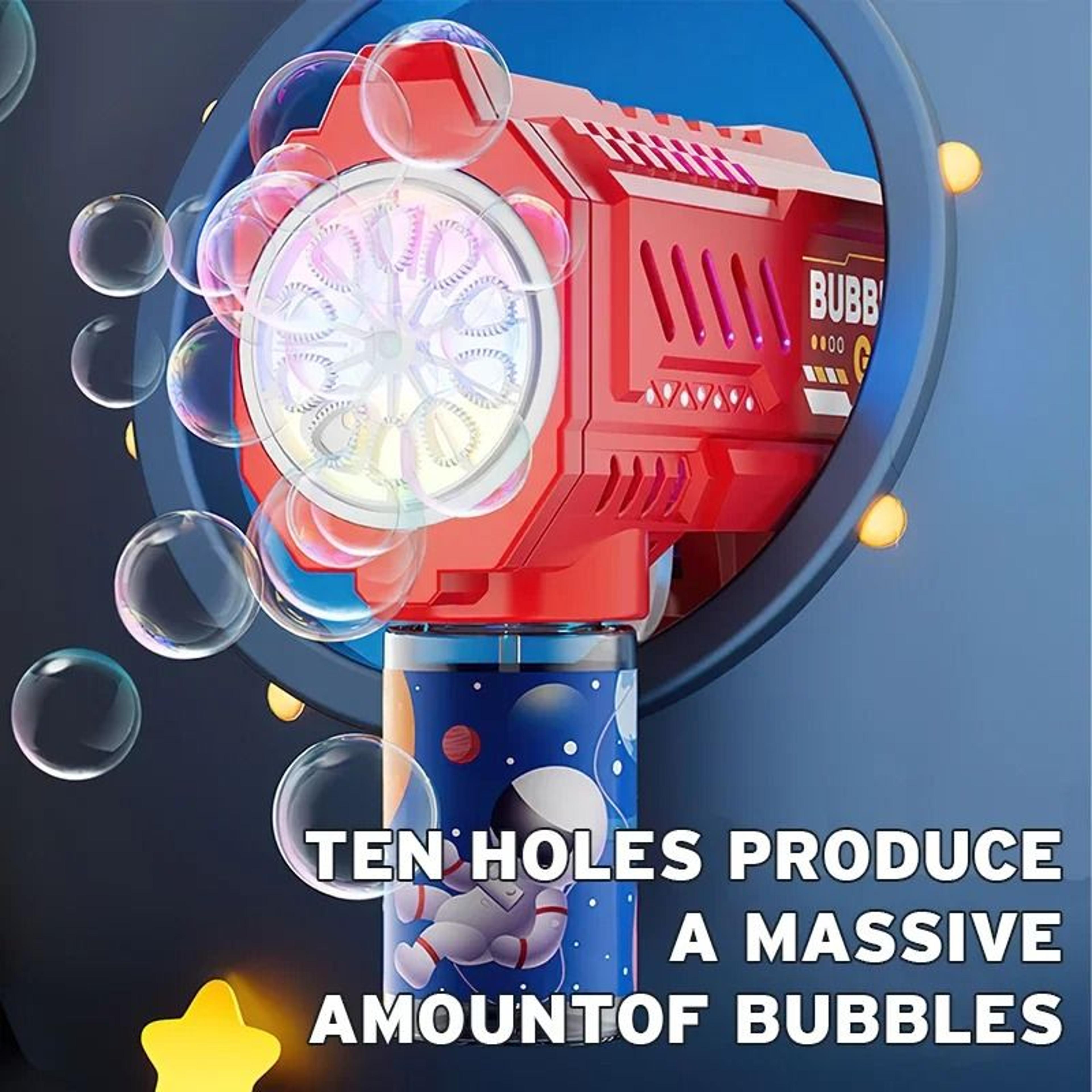Automatic Bubble Gun Rocket Bubble Blower For Kids 4