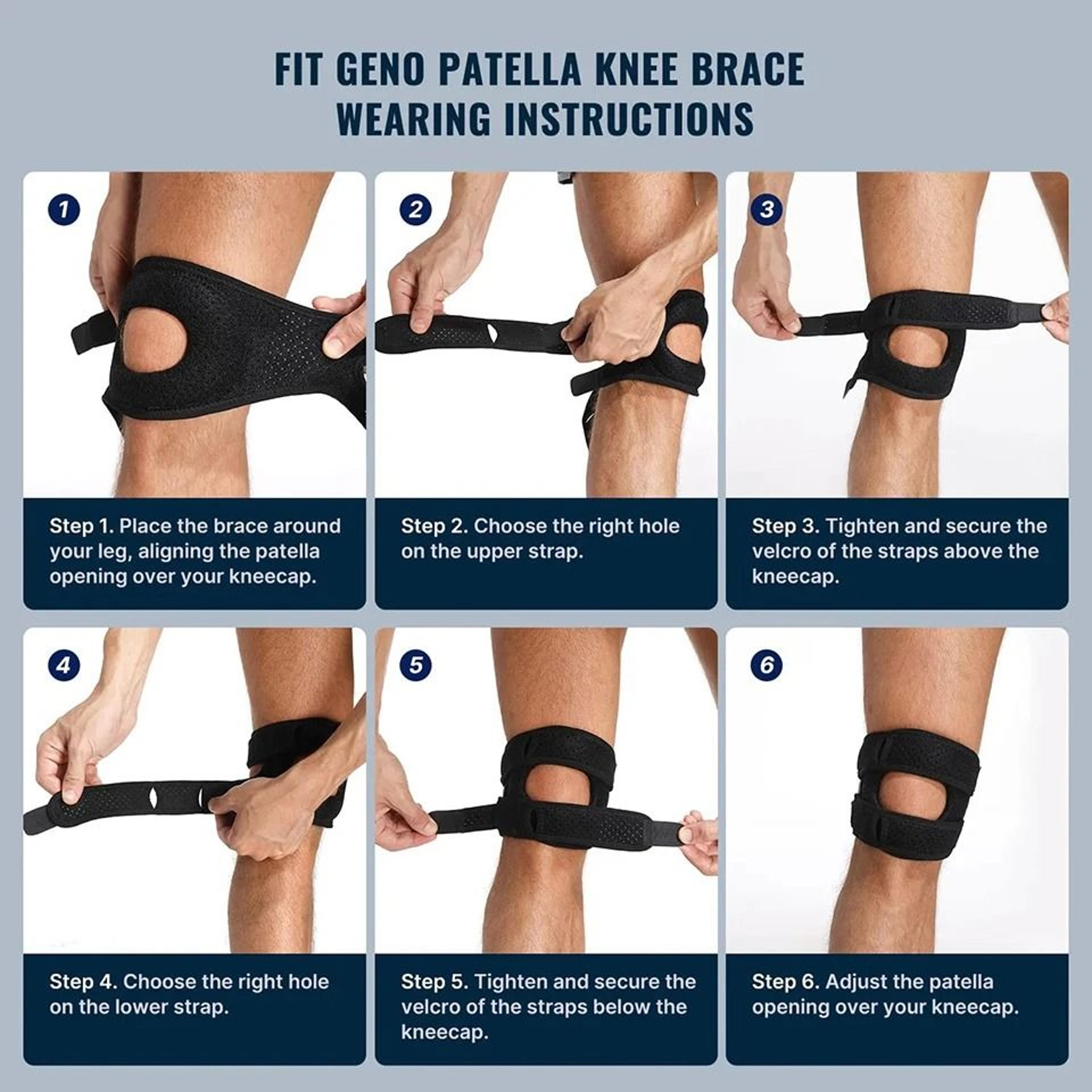Patella Knee Brace Compression Sleeve For Joint Support 4