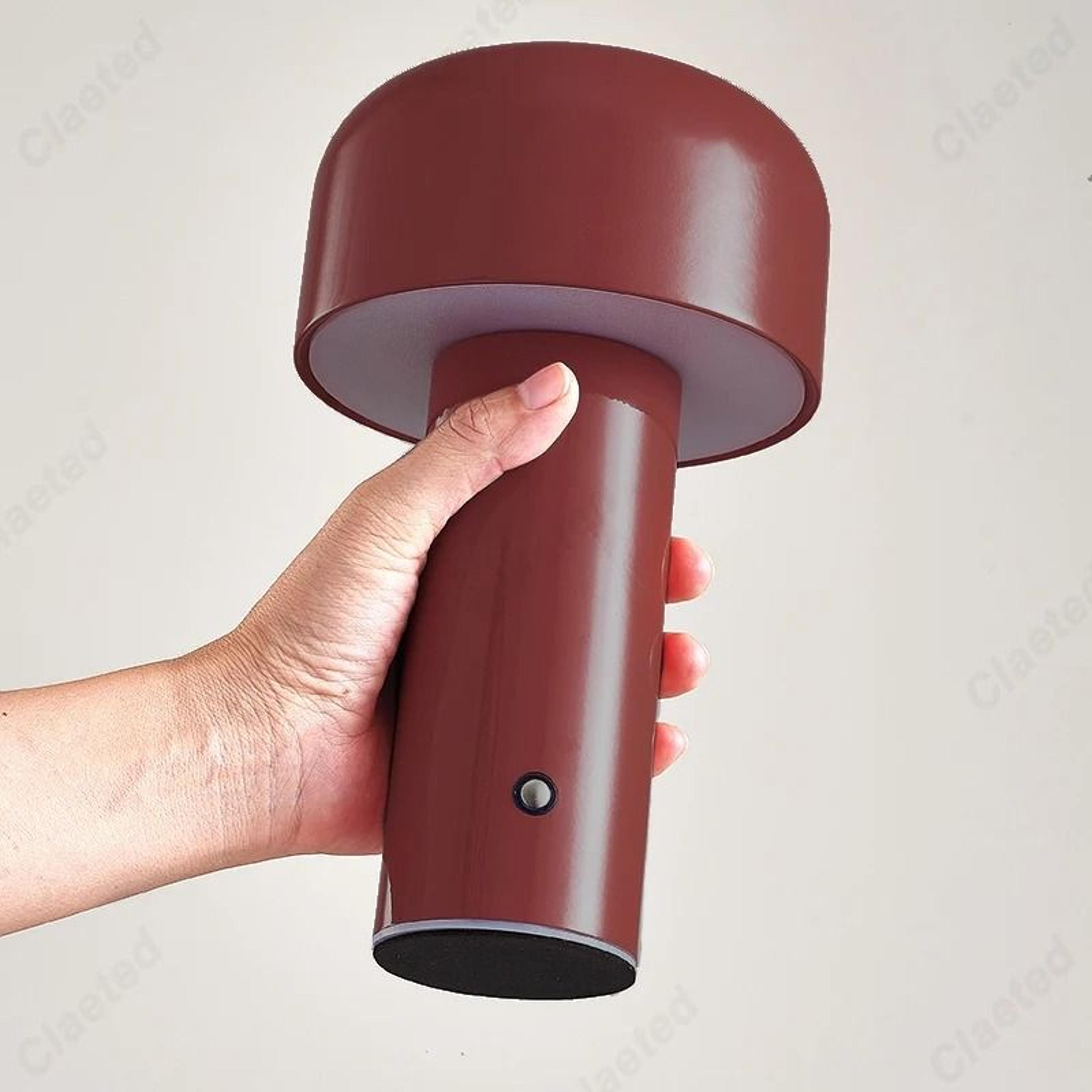 Portable Mushroom Table Lamp With Touch Control And Rechargeable Design 5