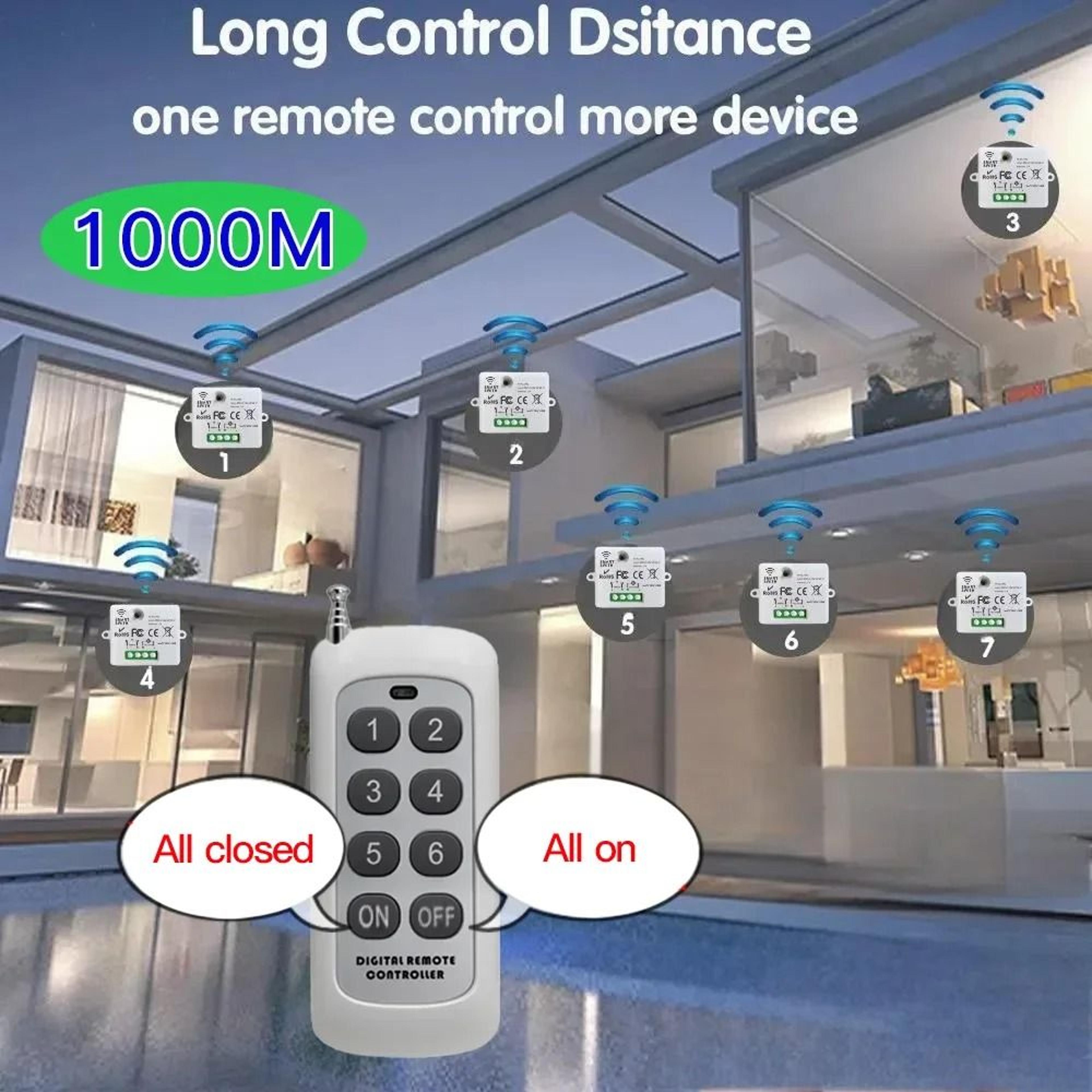 Wireless Smart Light Switch With Remote Control For Home Lighting And Fans 0