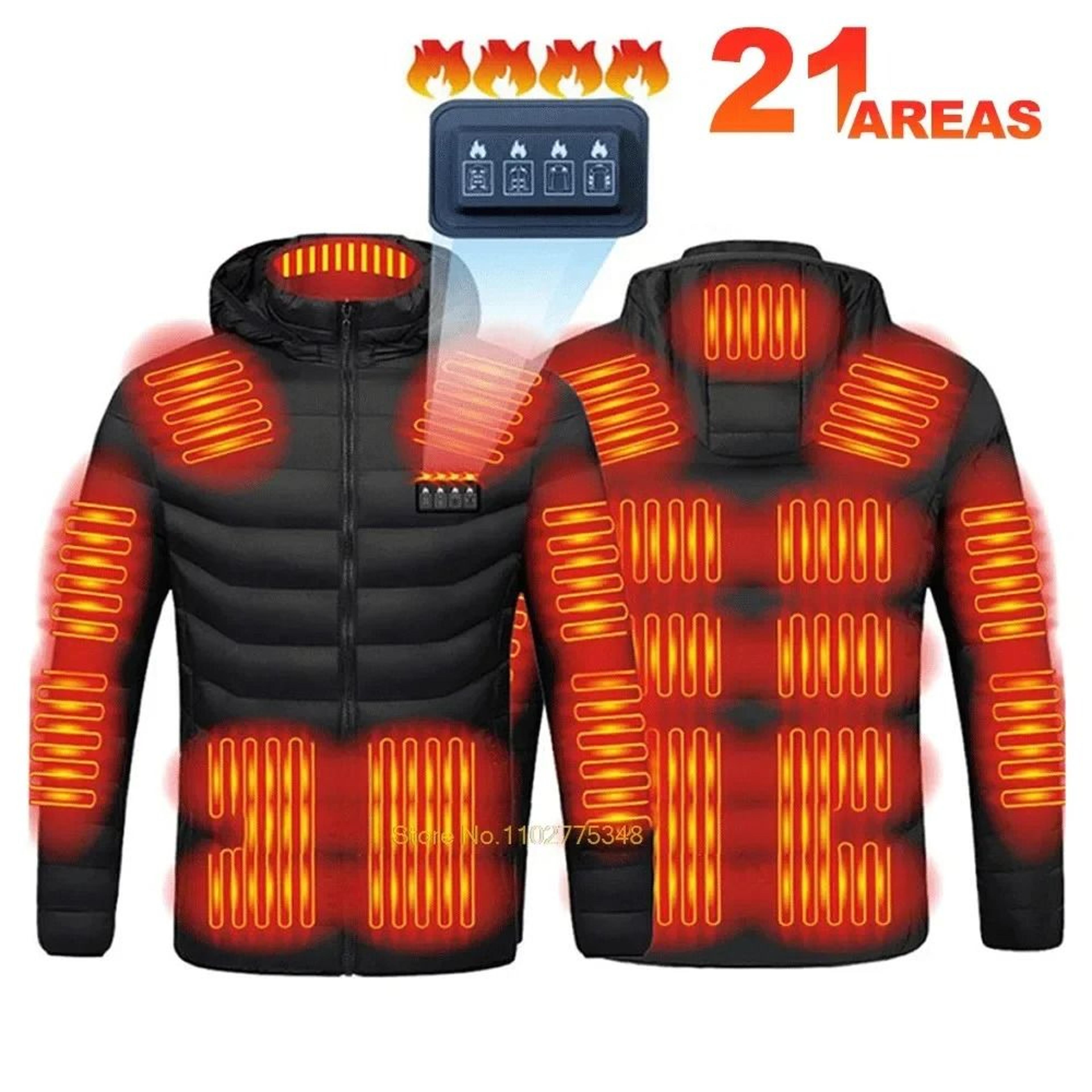 USB SelfHeated Thermal Jacket For Outdoor Winter Use 10