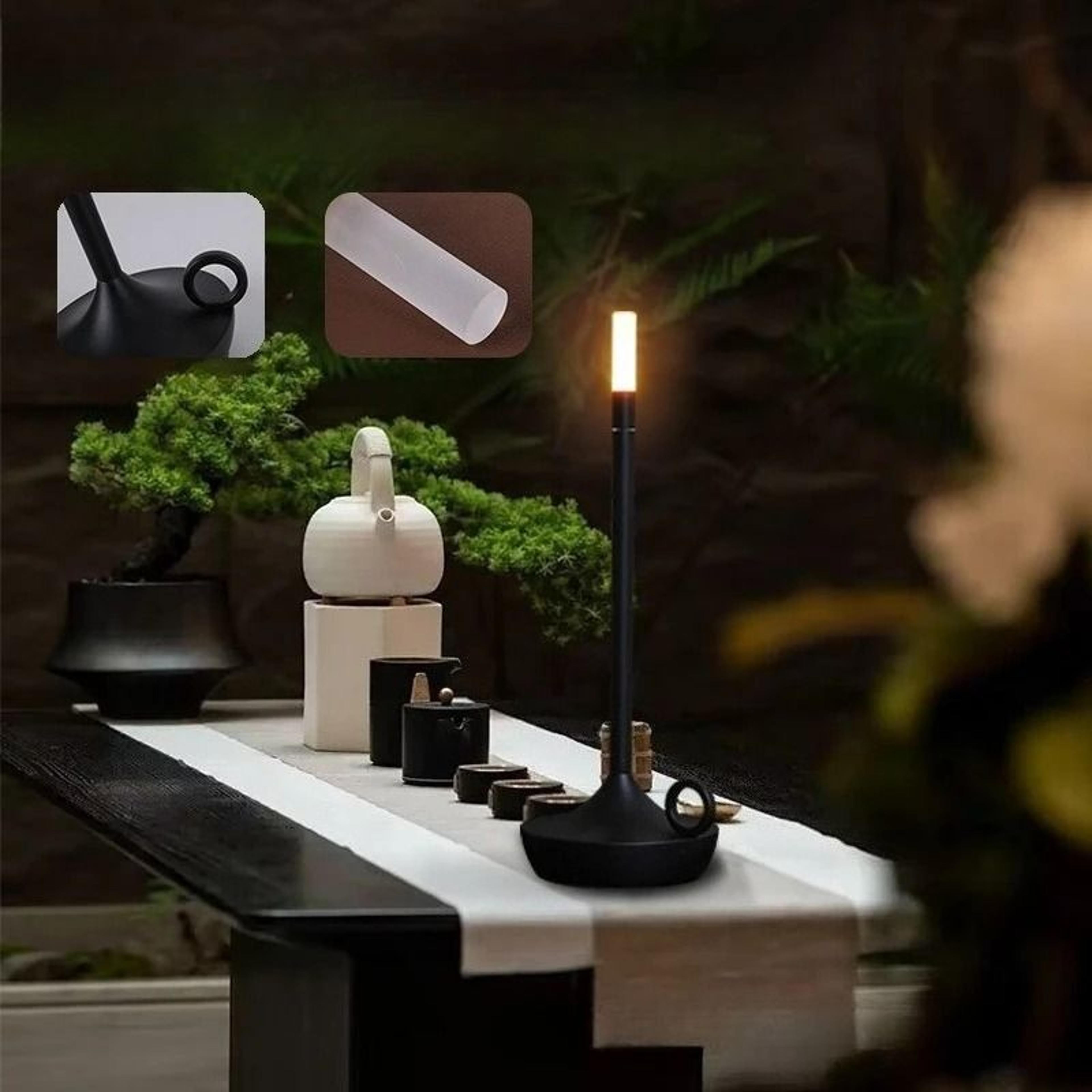 Rechargeable Touch LED Candle Lamp For Ambient Lighting 2