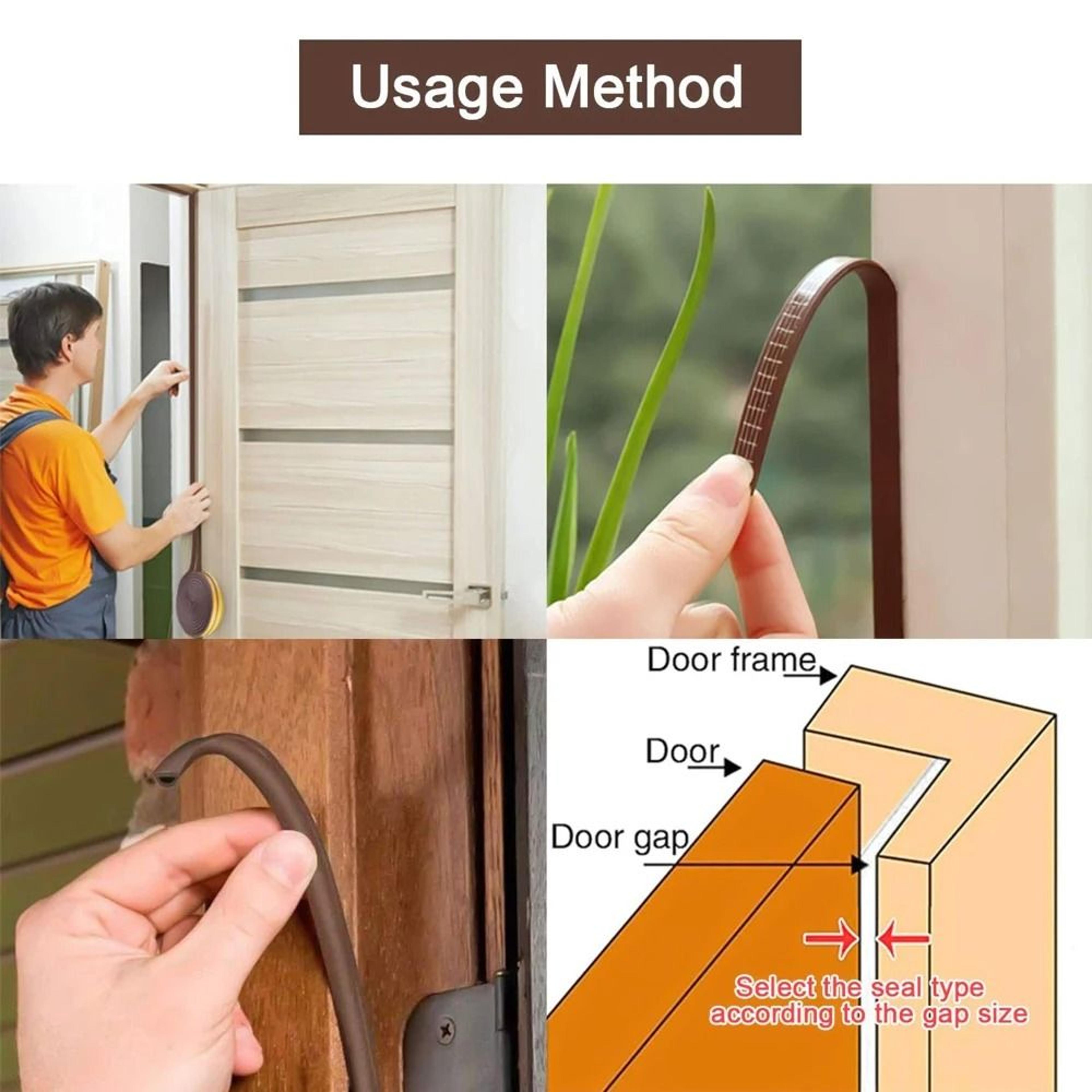 SelfAdhesive Rubber Sealing Strip For Doors  Windows 5