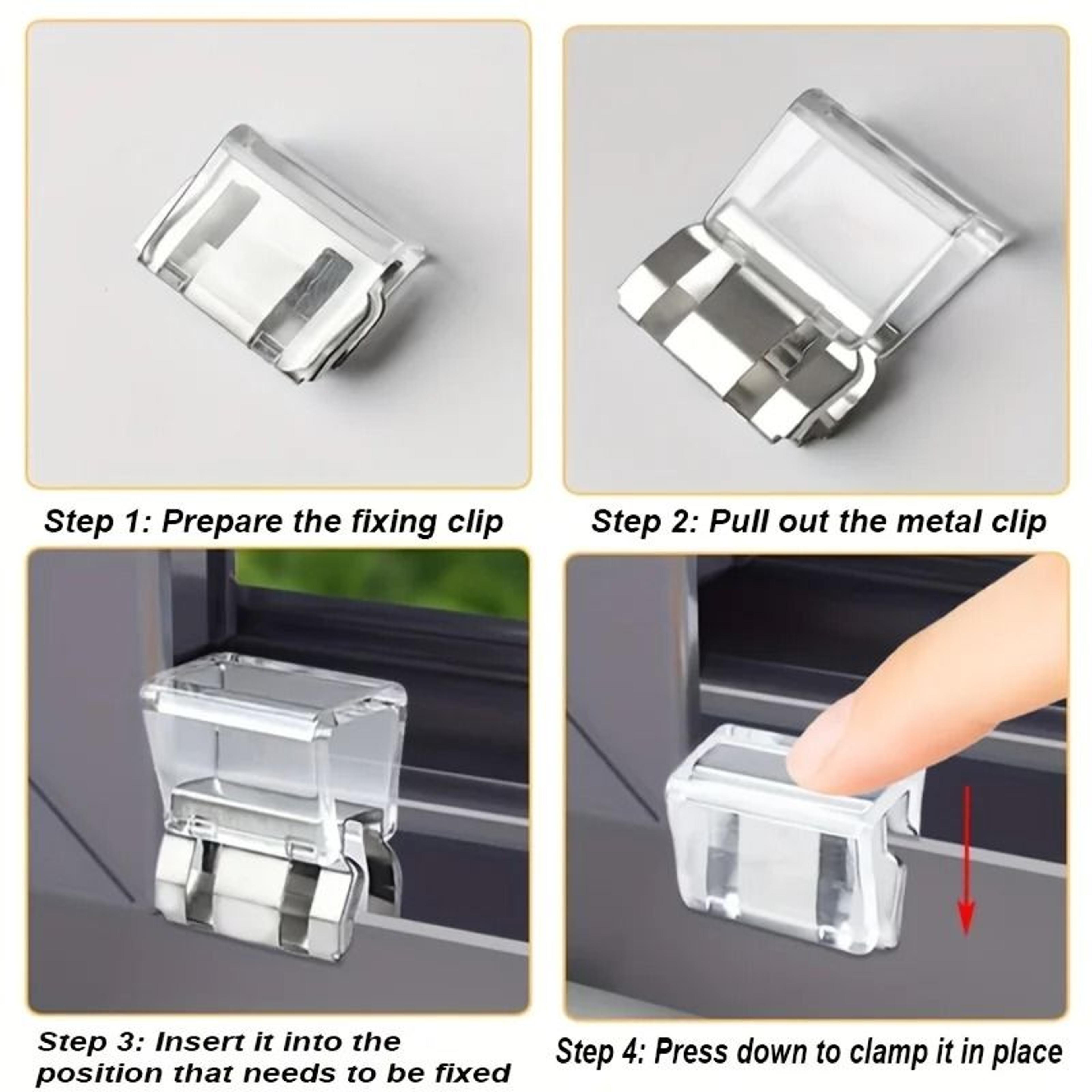 Sliding Window Safety Lock Clips For Home Security And Screen Fixing 4