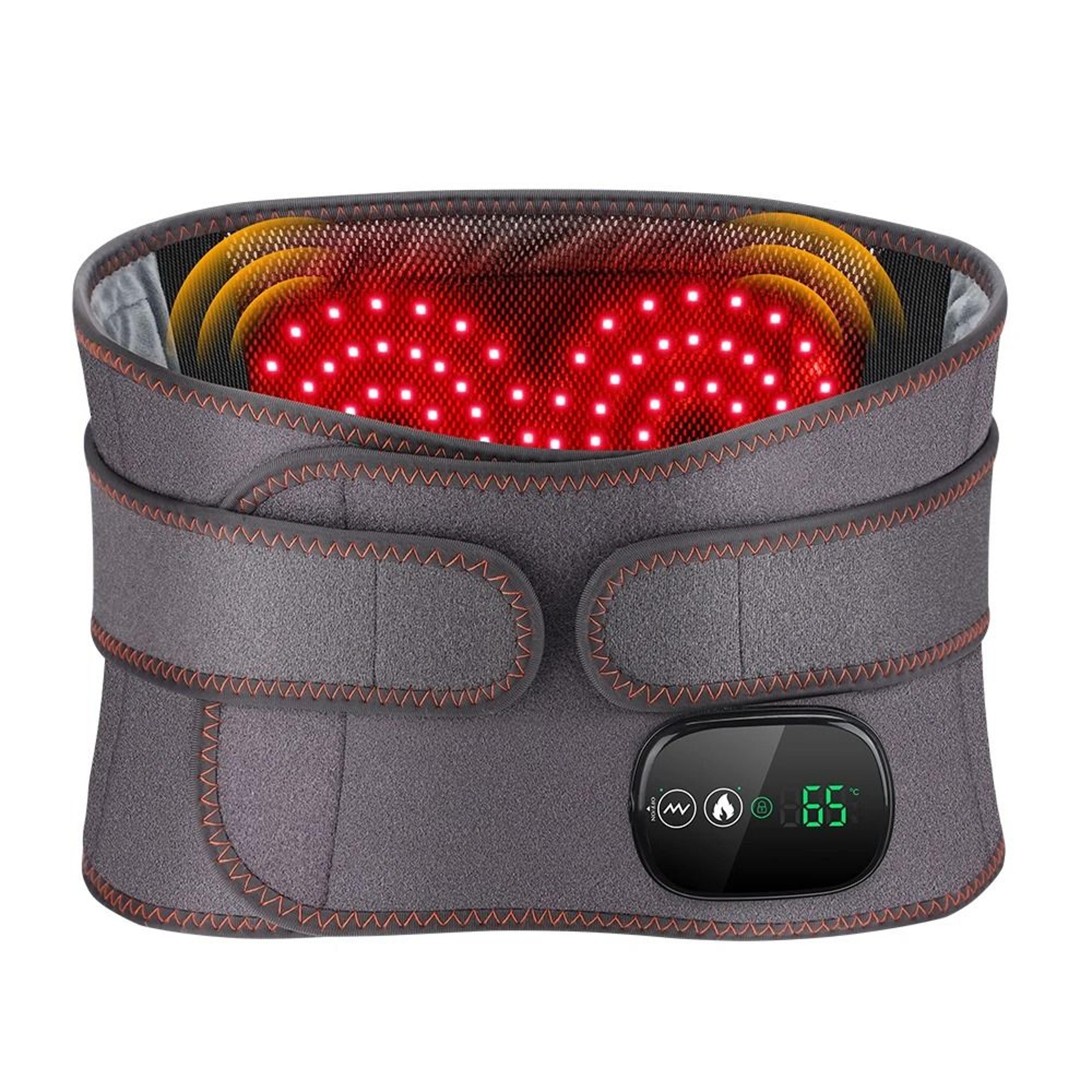 Cordless Heated Waist Belt Massager For Lumbar Decompression And Muscle Relief 6