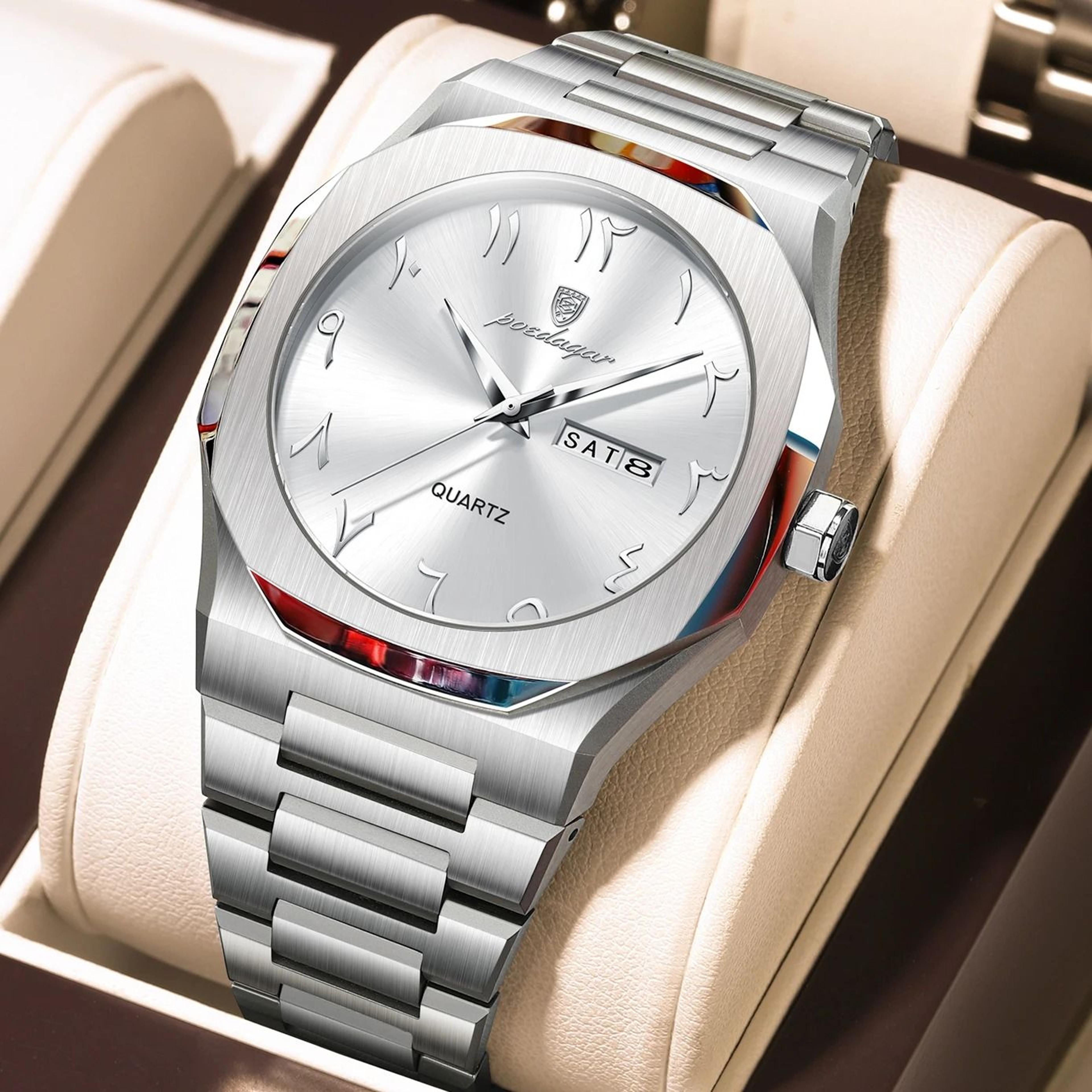 Mens Military Style Watch With Weekday Calendar And Waterproof Design 14