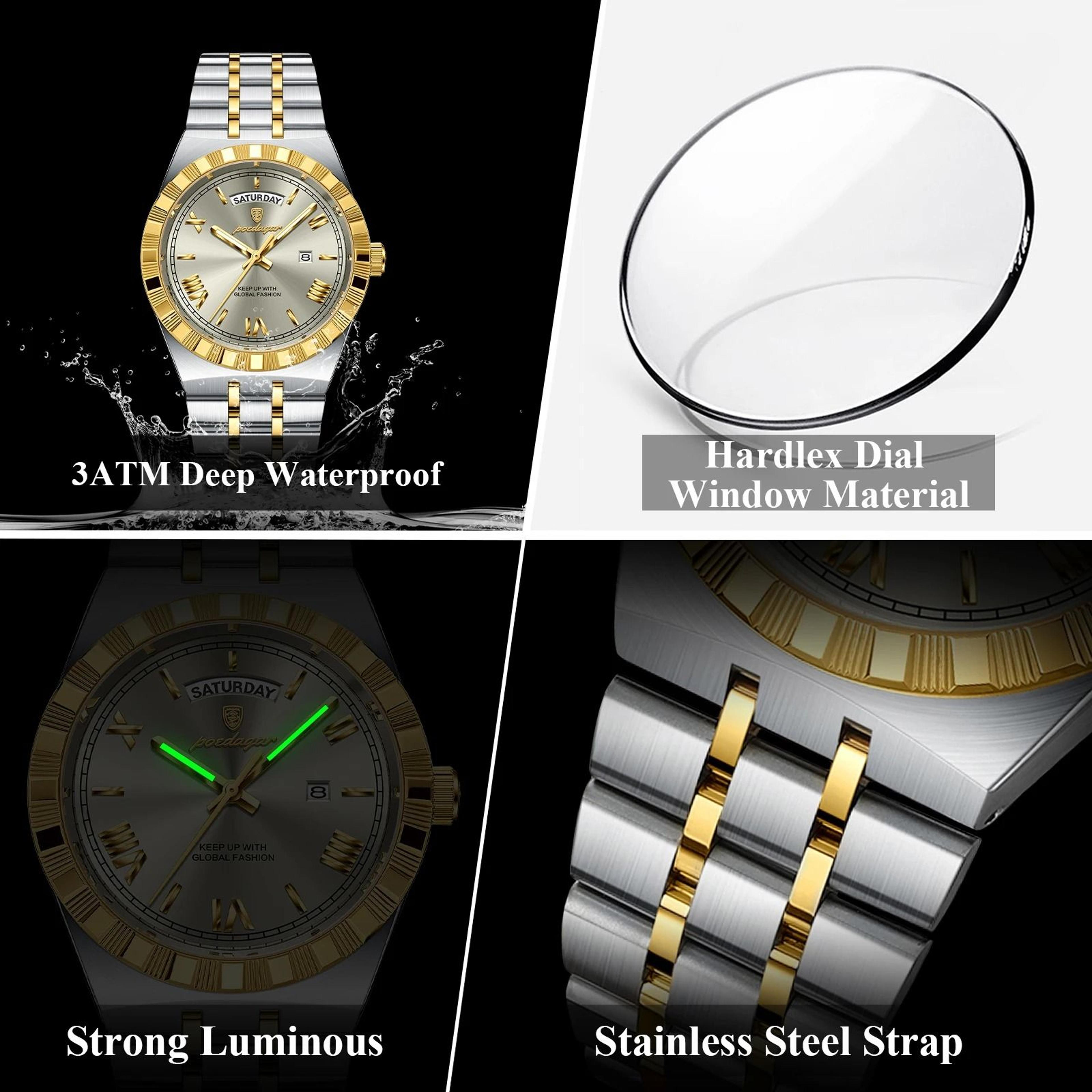 Luxury Business Quartz Watch For Men With Week  Date Display 3
