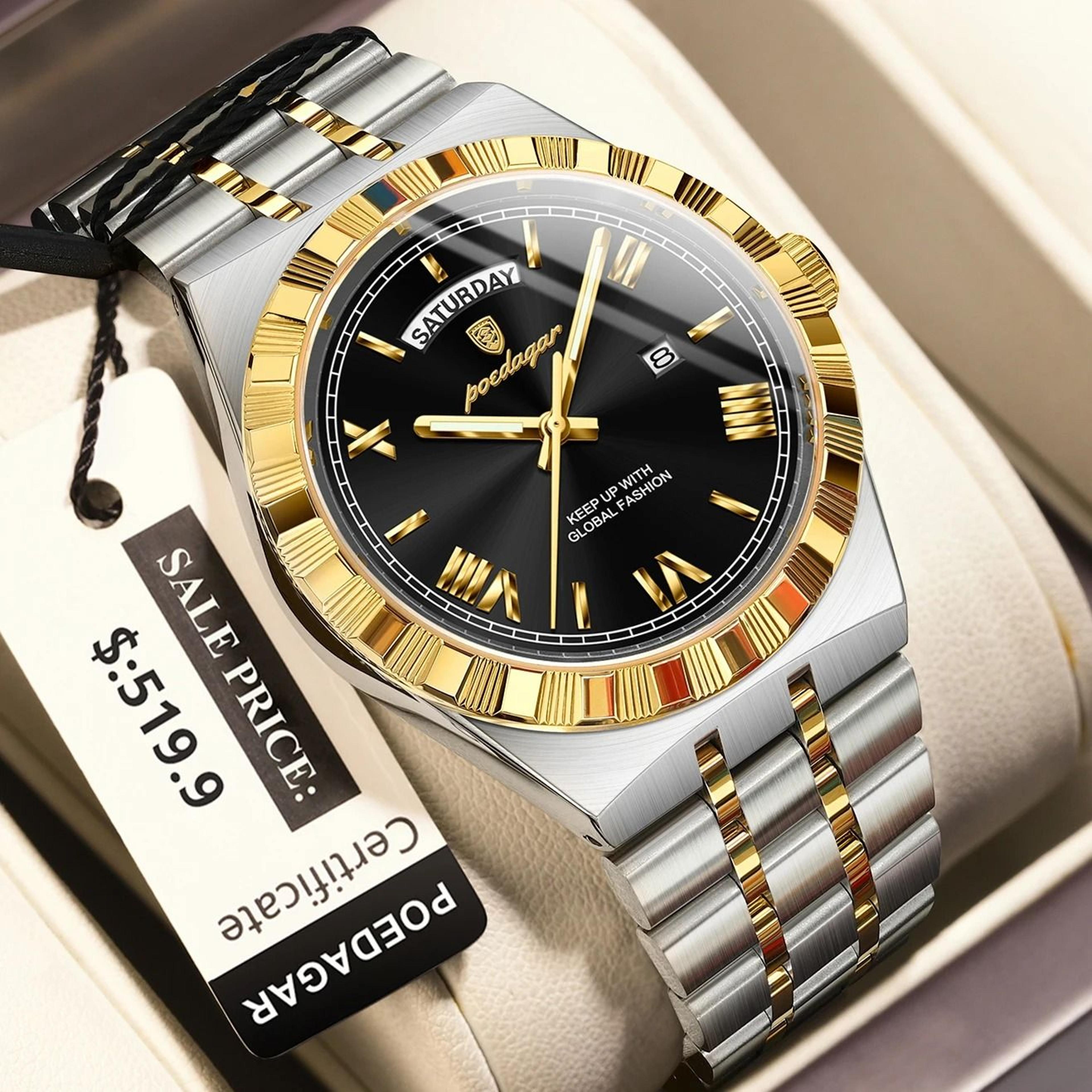 Luxury Business Quartz Watch For Men With Week  Date Display 8