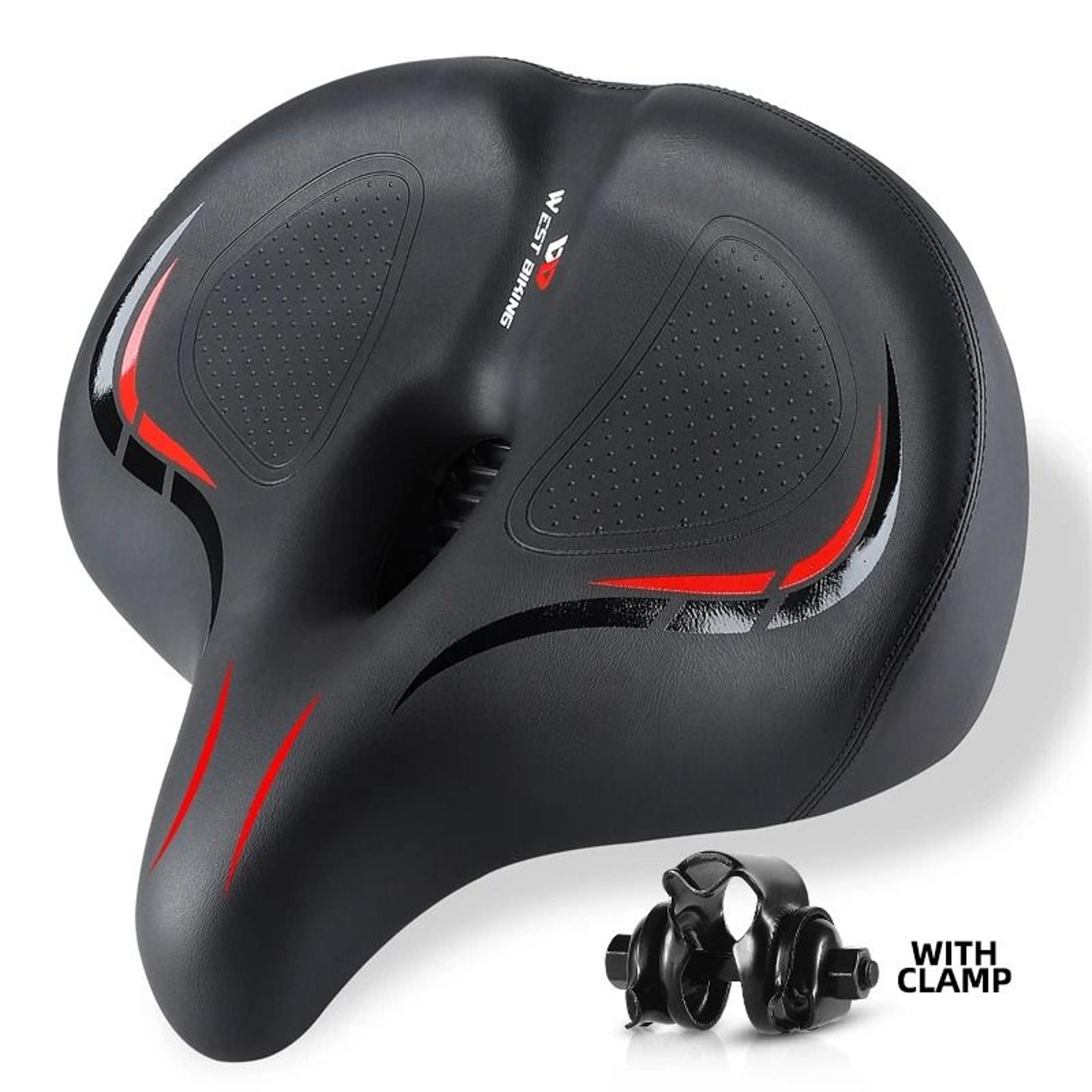 Oversized Comfort Bike Saddle Wide SofaStyle Universal Seat 6