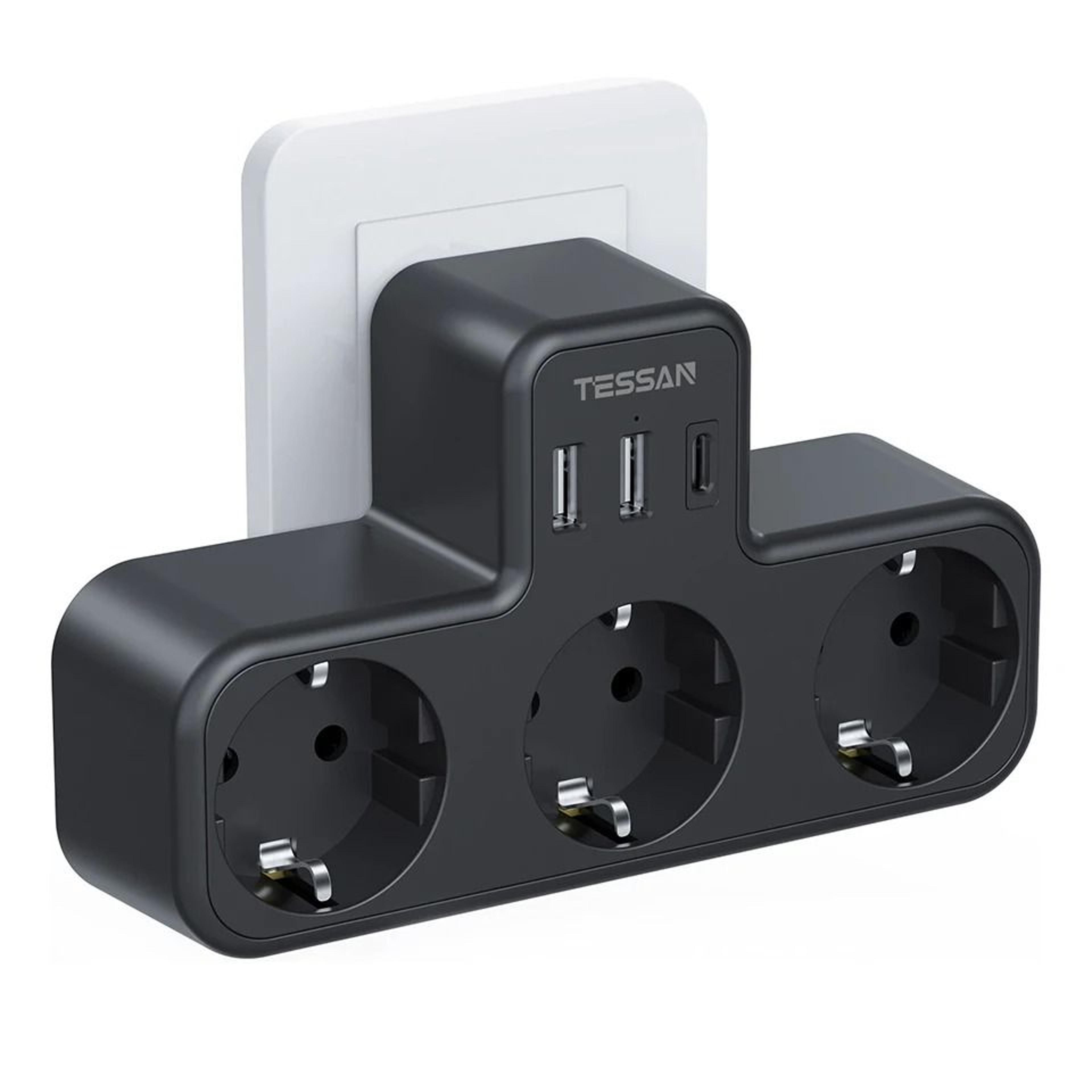EU Power Strip With USB And AC Outlets 16