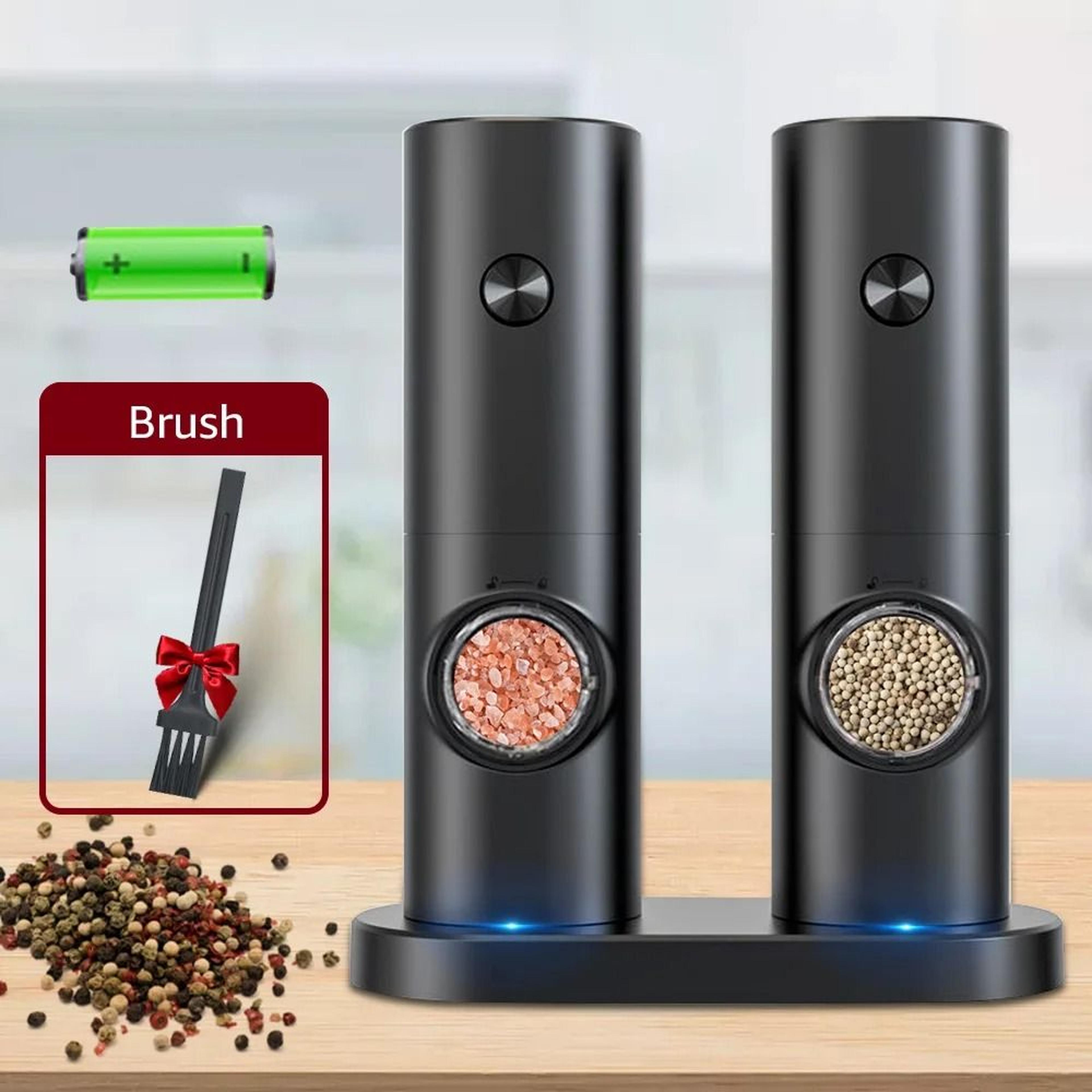 Electric Automatic Salt  Pepper Grinder With LED Light And Adjustable Coarseness 0