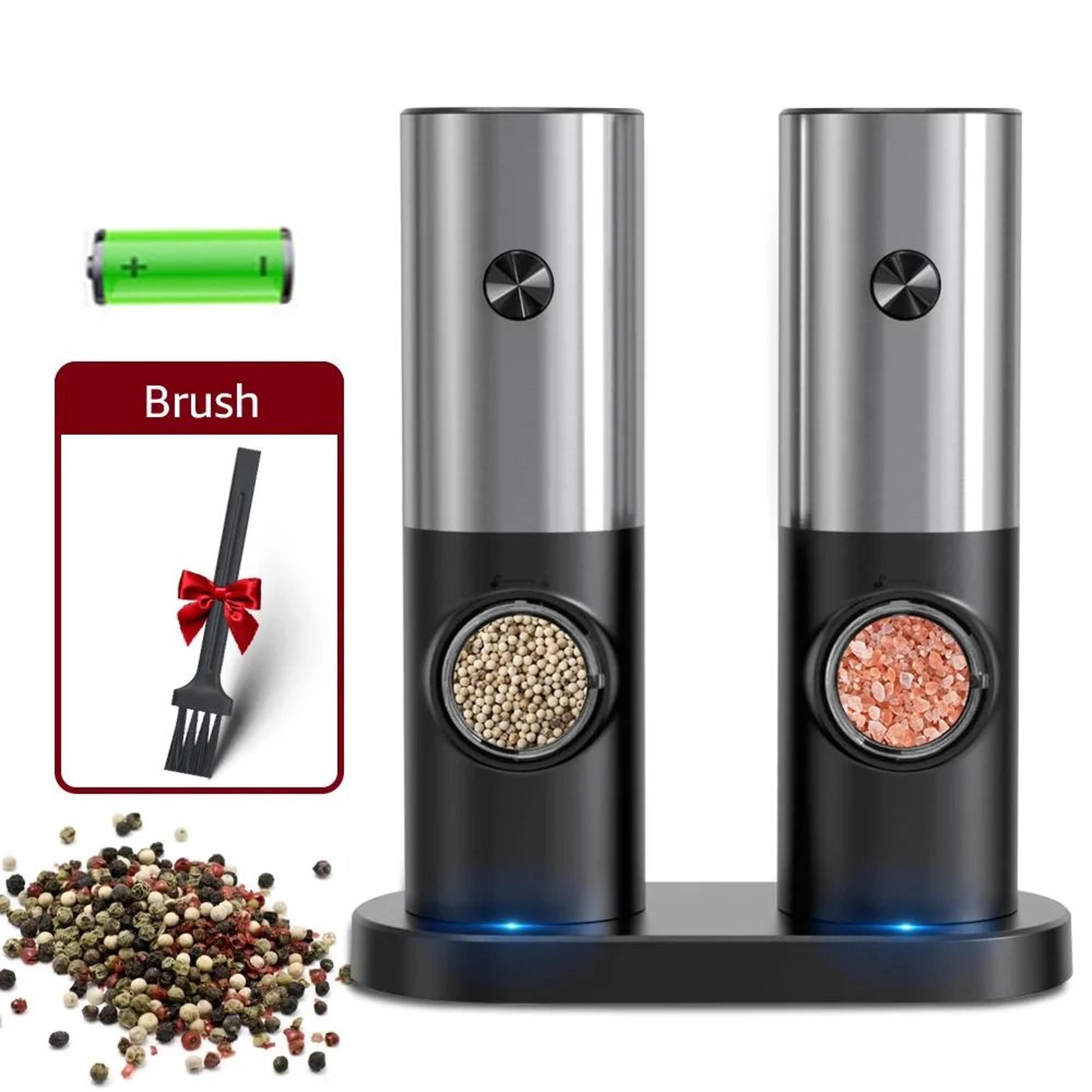 Electric Automatic Salt  Pepper Grinder With LED Light And Adjustable Coarseness 8