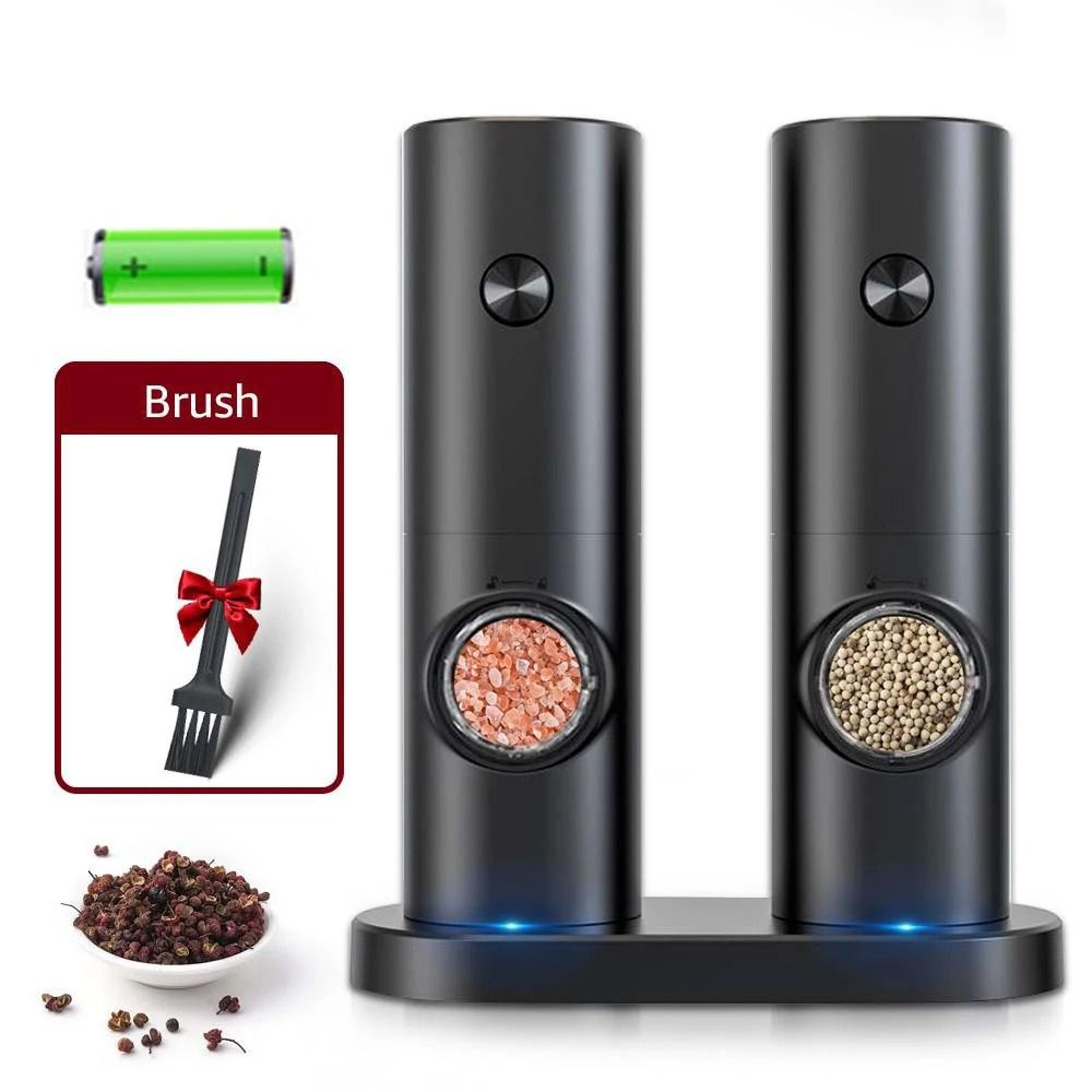Electric Automatic Salt  Pepper Grinder With LED Light And Adjustable Coarseness 7