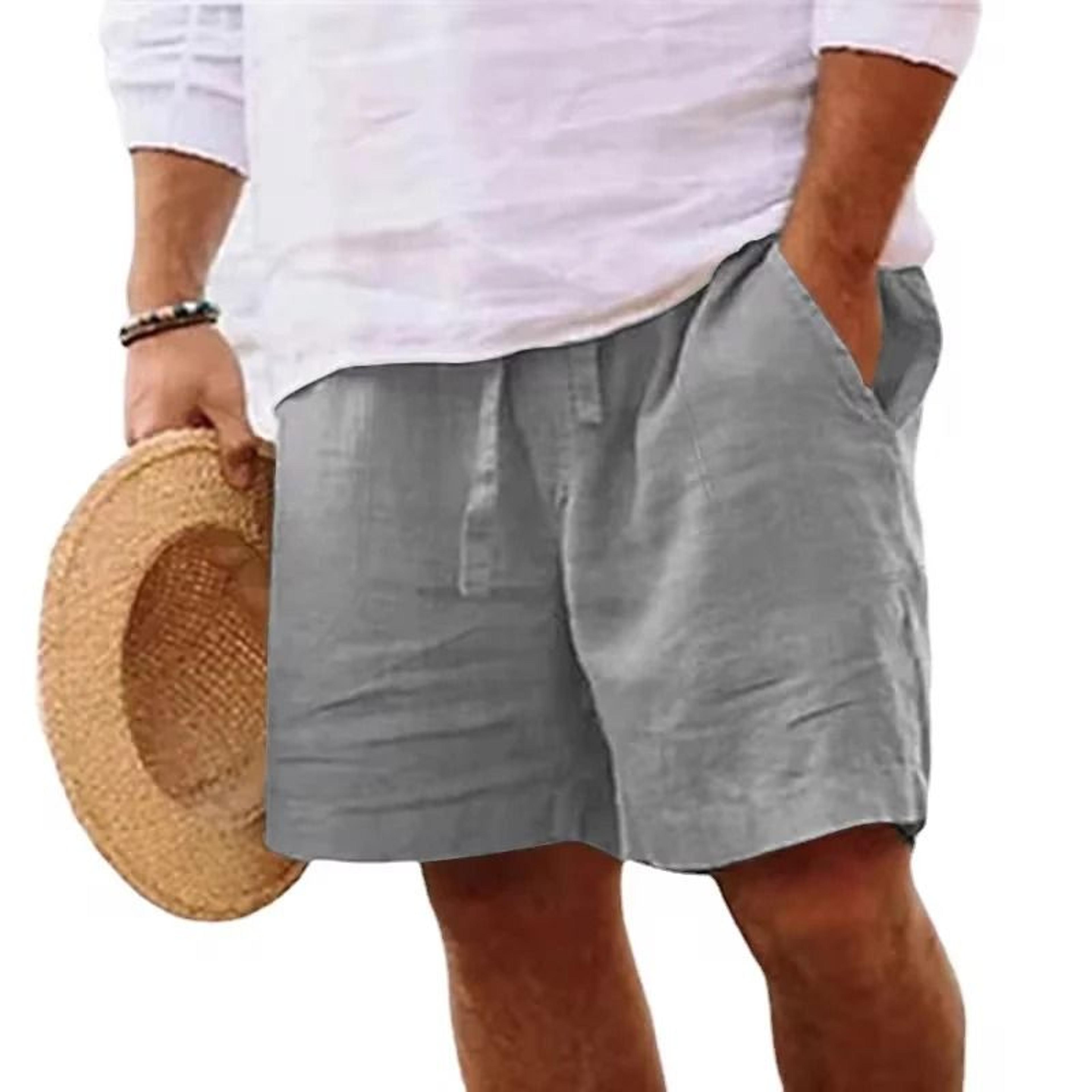 Mens Lightweight Cotton Shorts For Gym And Beach 8