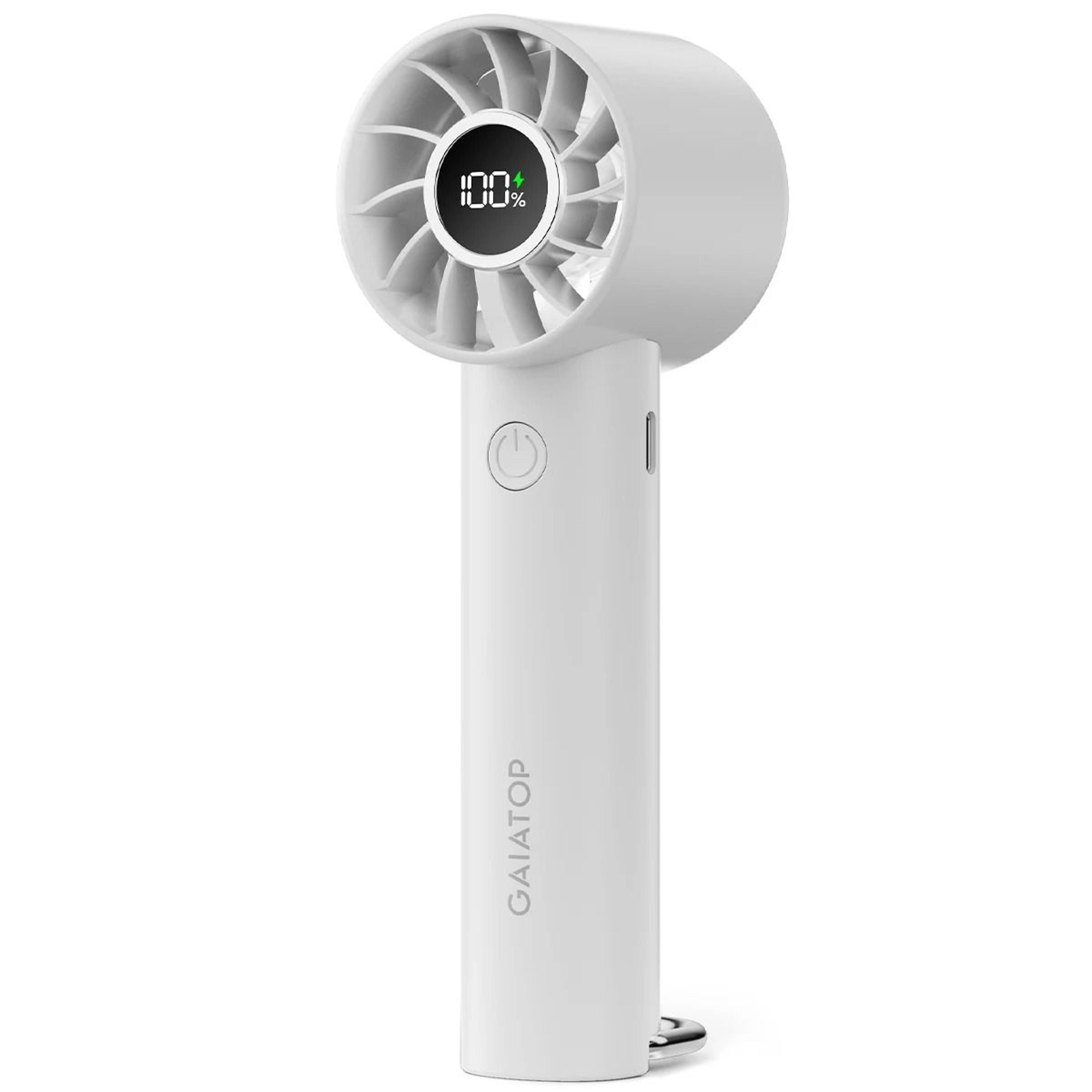 Portable Handheld Fan With LED Display And Flashlight 7