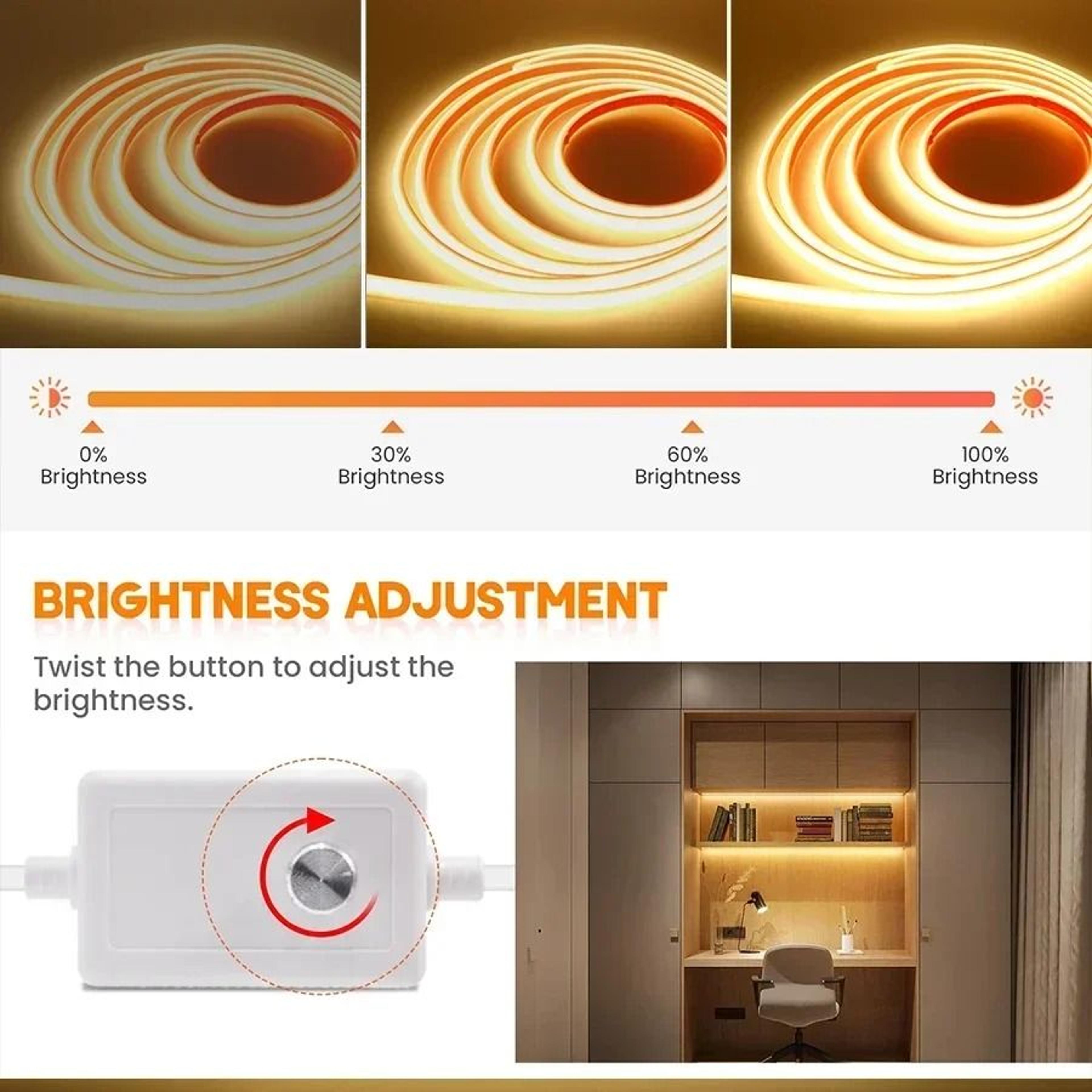 Flexible COB LED Strip Light For Indoor And Outdoor Lighting 3