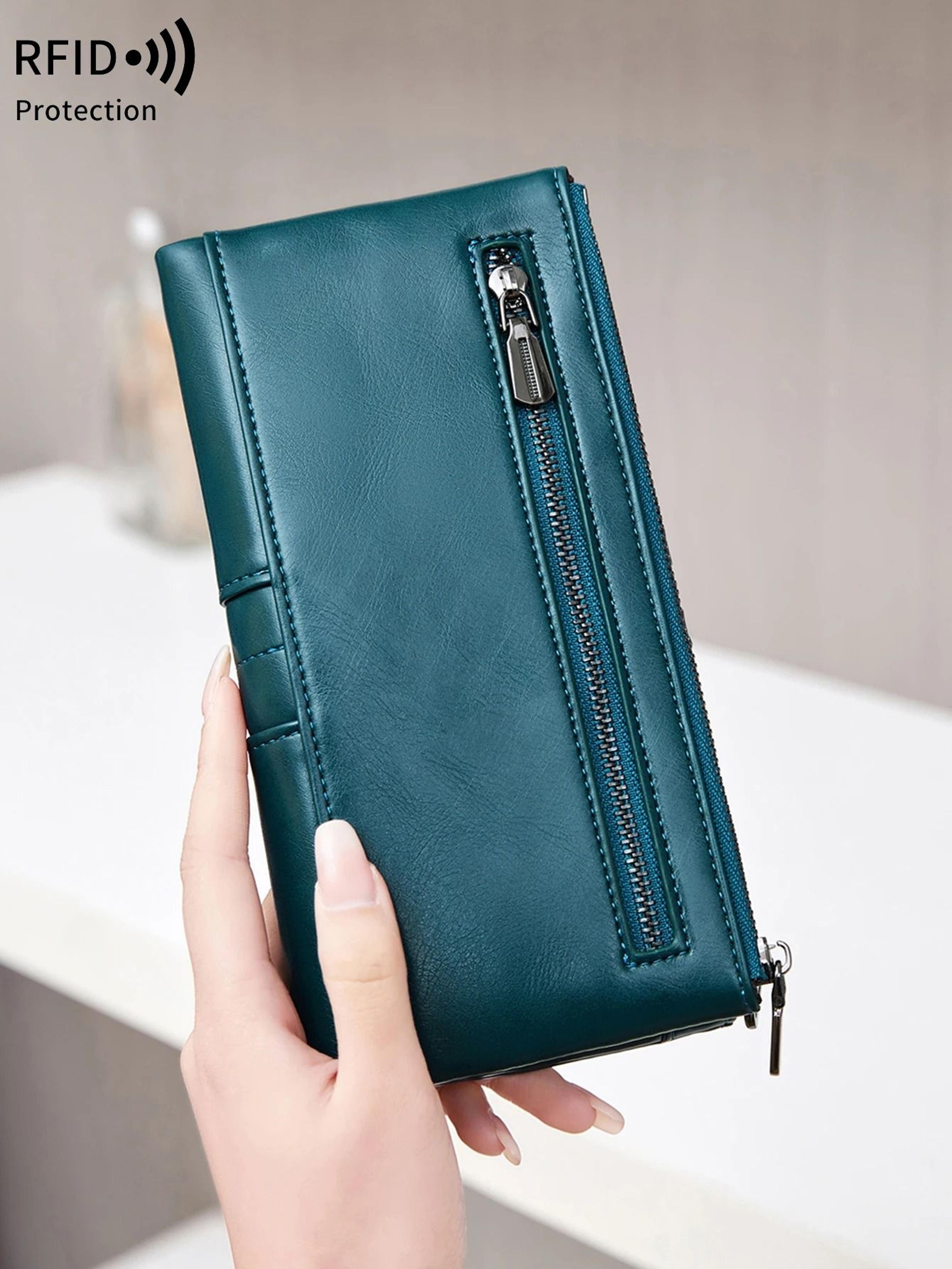 RFID Womens Long PU Leather Wallet Handbag 3