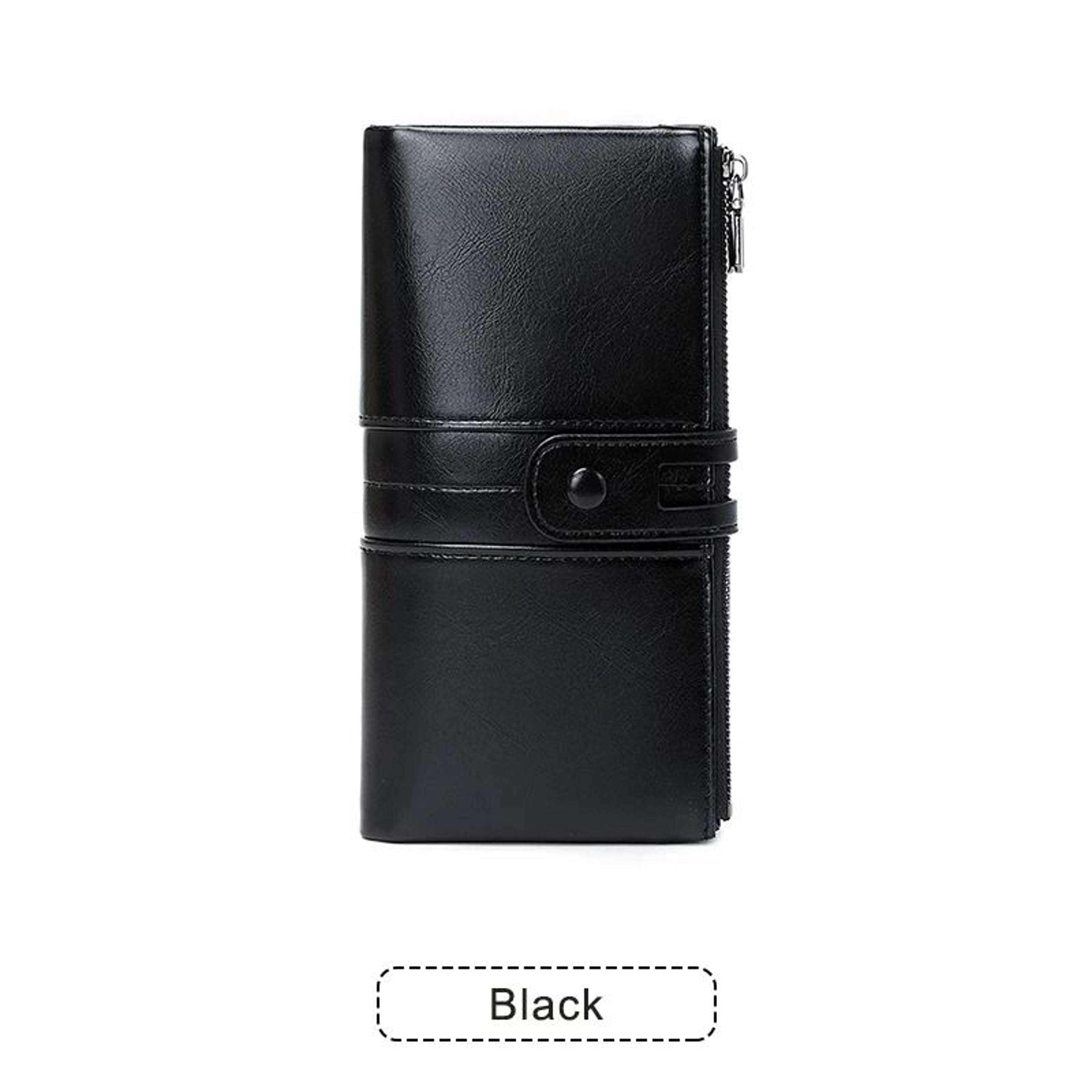 RFID Womens Long PU Leather Wallet Handbag 7