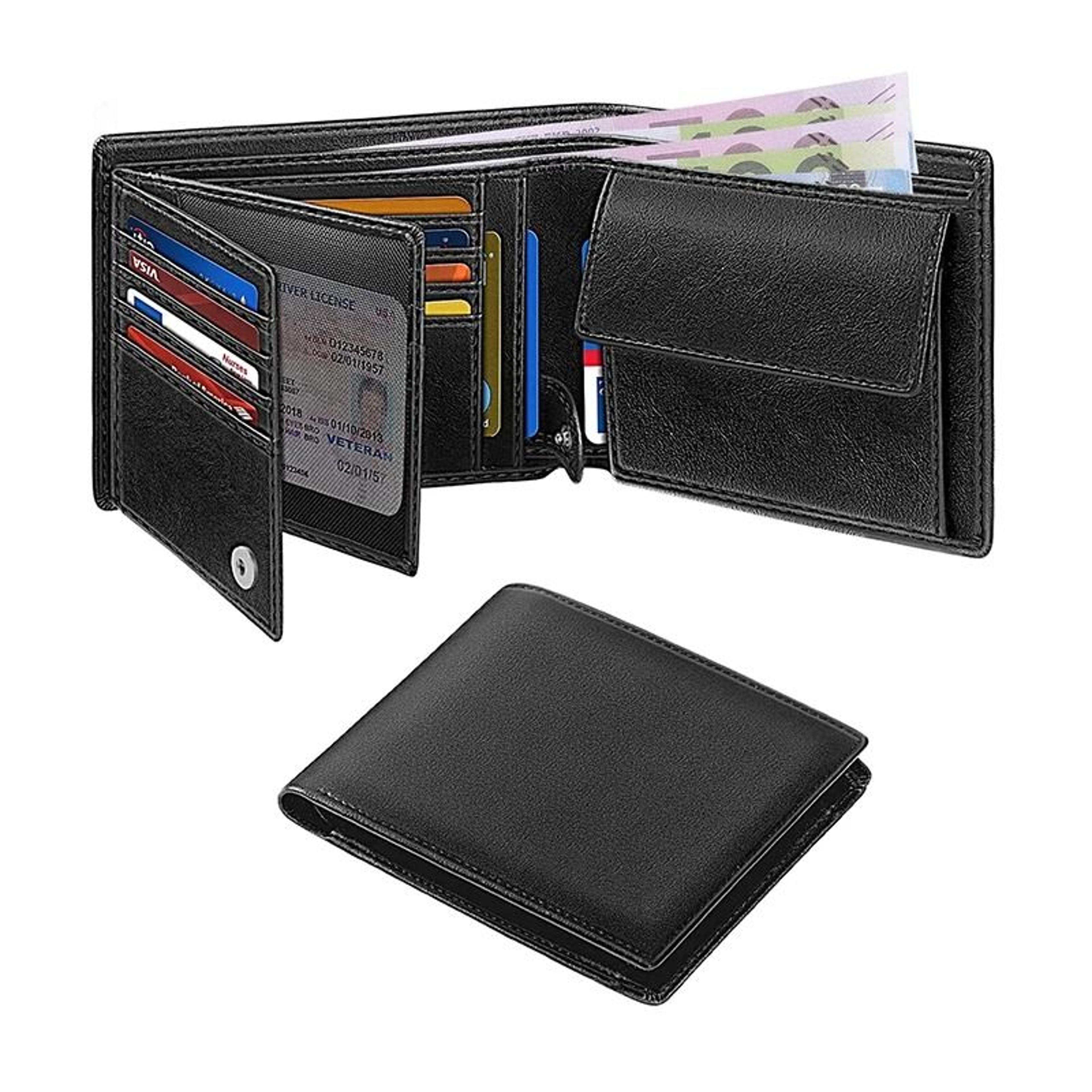 Slim RFID Blocking Wallet With 15 Card Slots 0