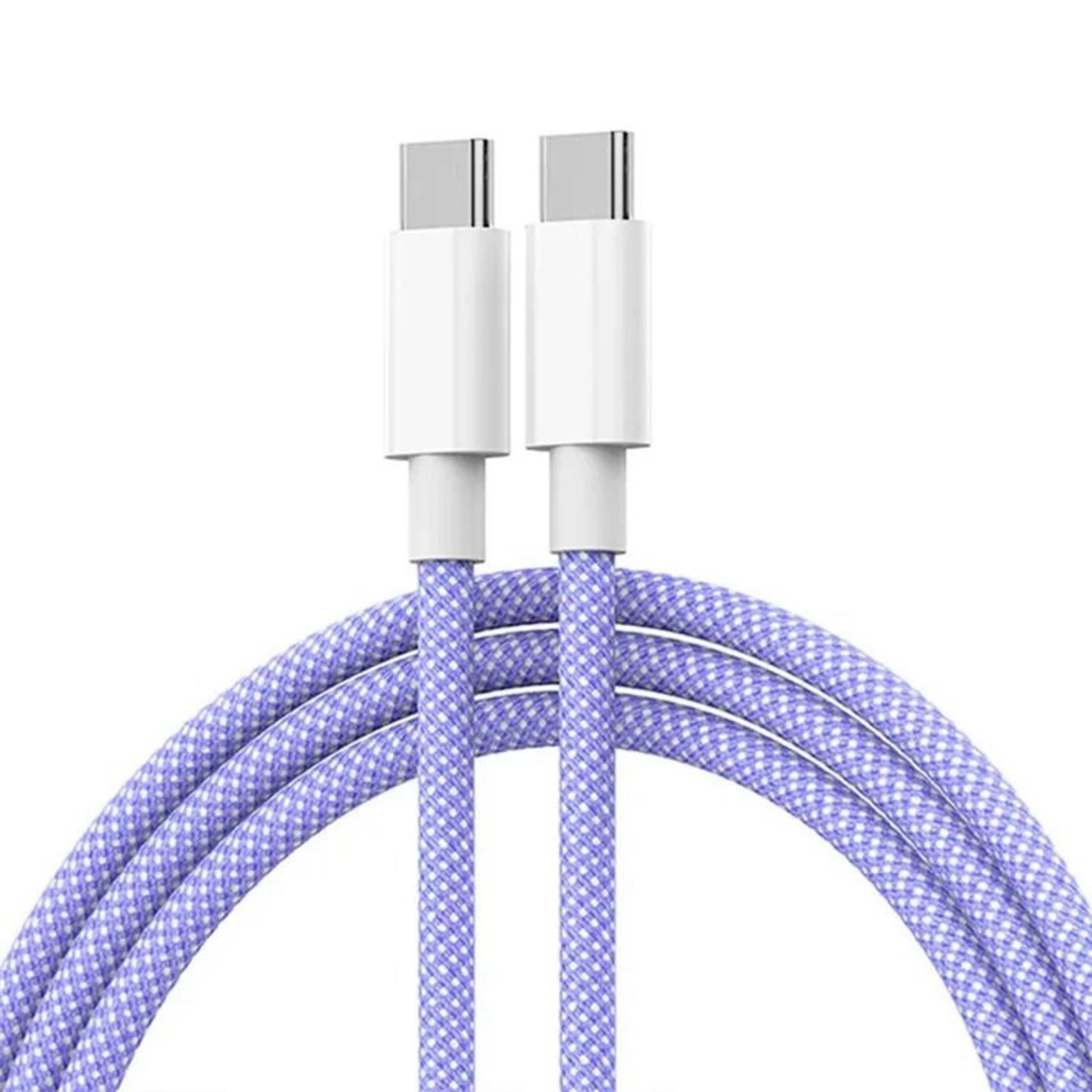 USB C To USB C Fast Charging Braided Cable 60W 9