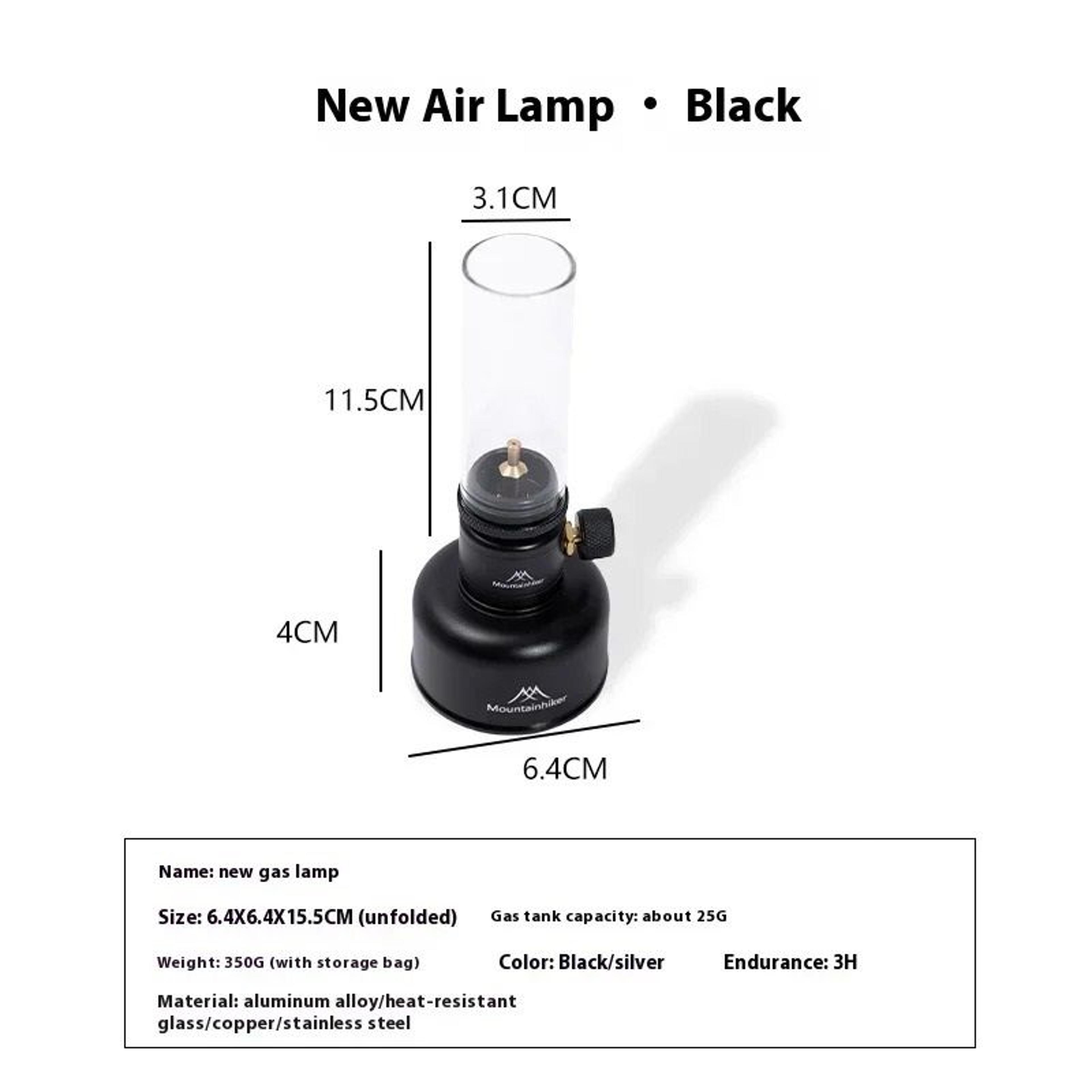 Portable Outdoor Camping Gas Lamp With Refillable Tank And Accessories 13