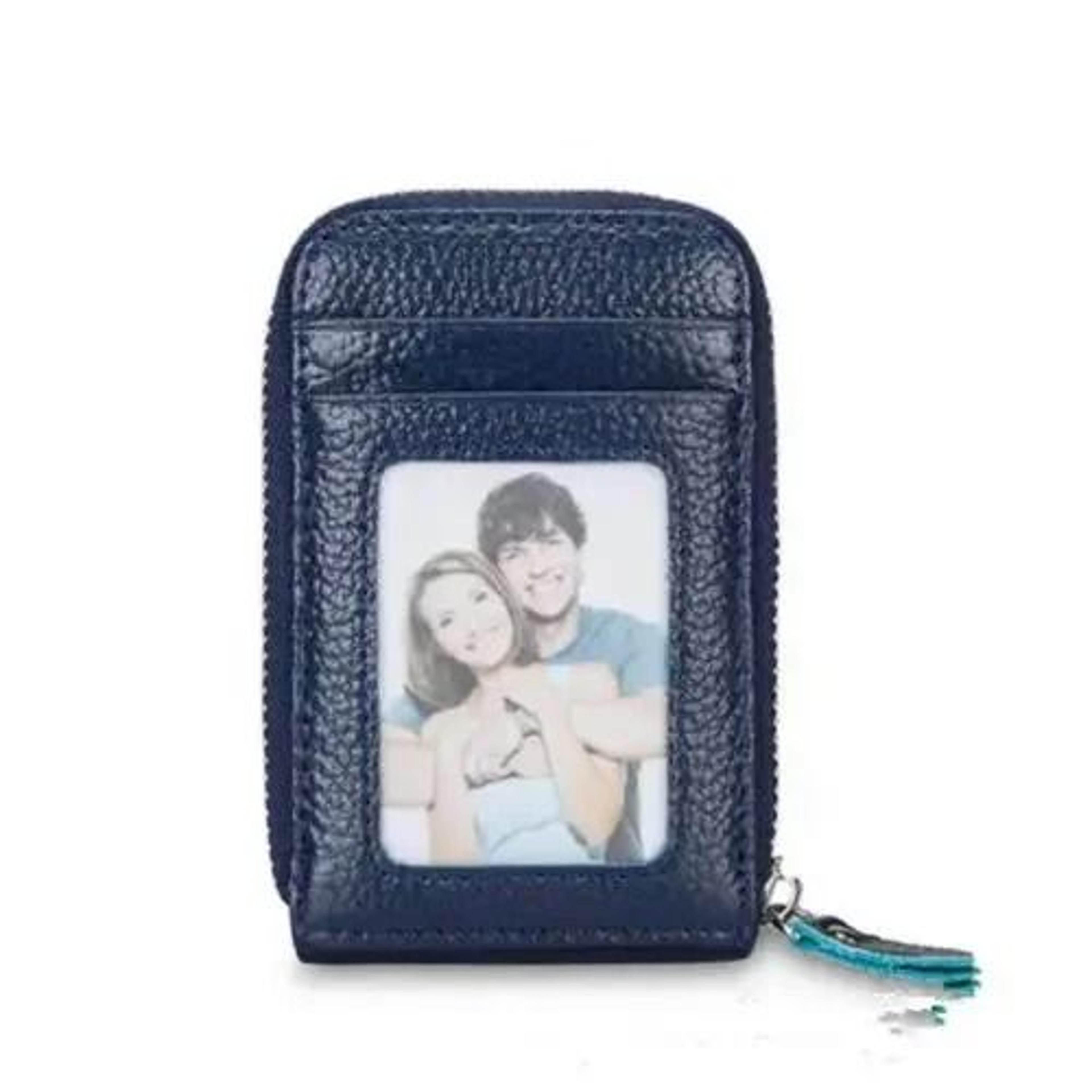 Mens PU Leather Wallet With RFID Blocking And Zipper Pocket 8