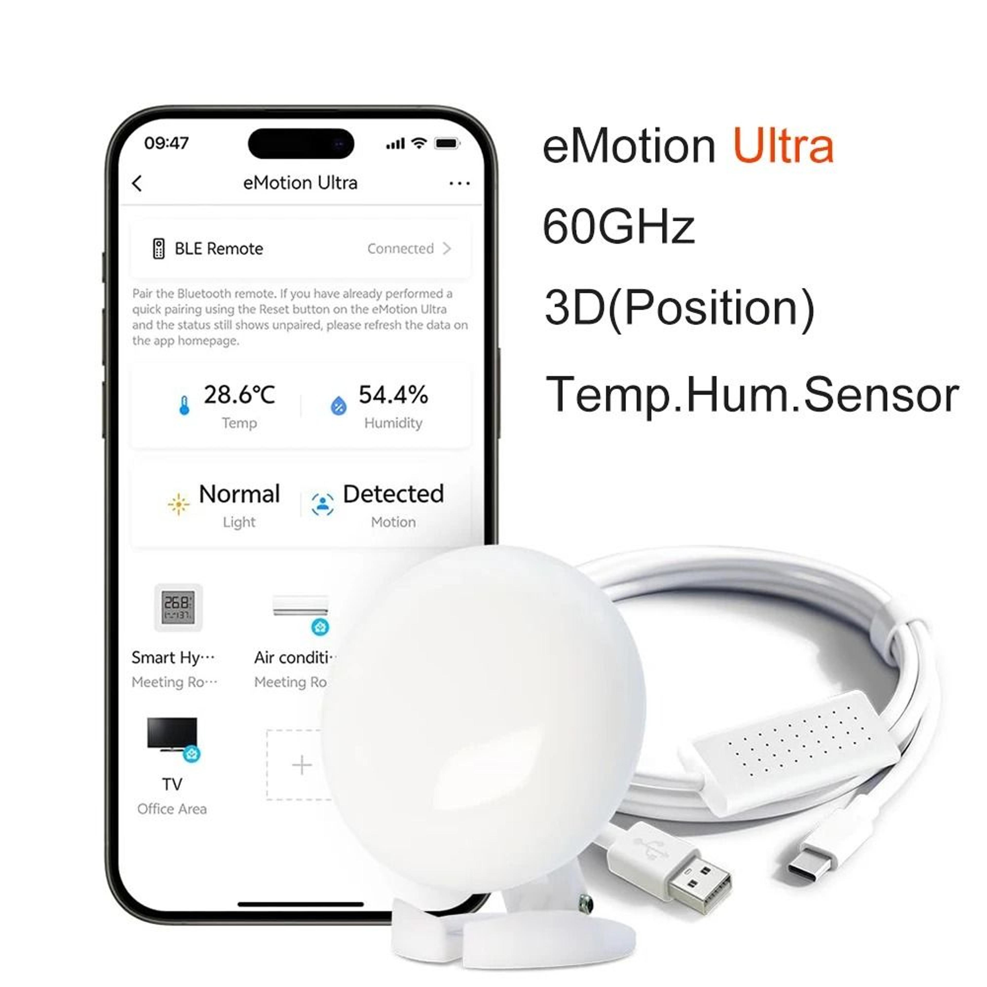 Smart WiFi Presence Sensor With Radar Motion Detection And Voice Control 6