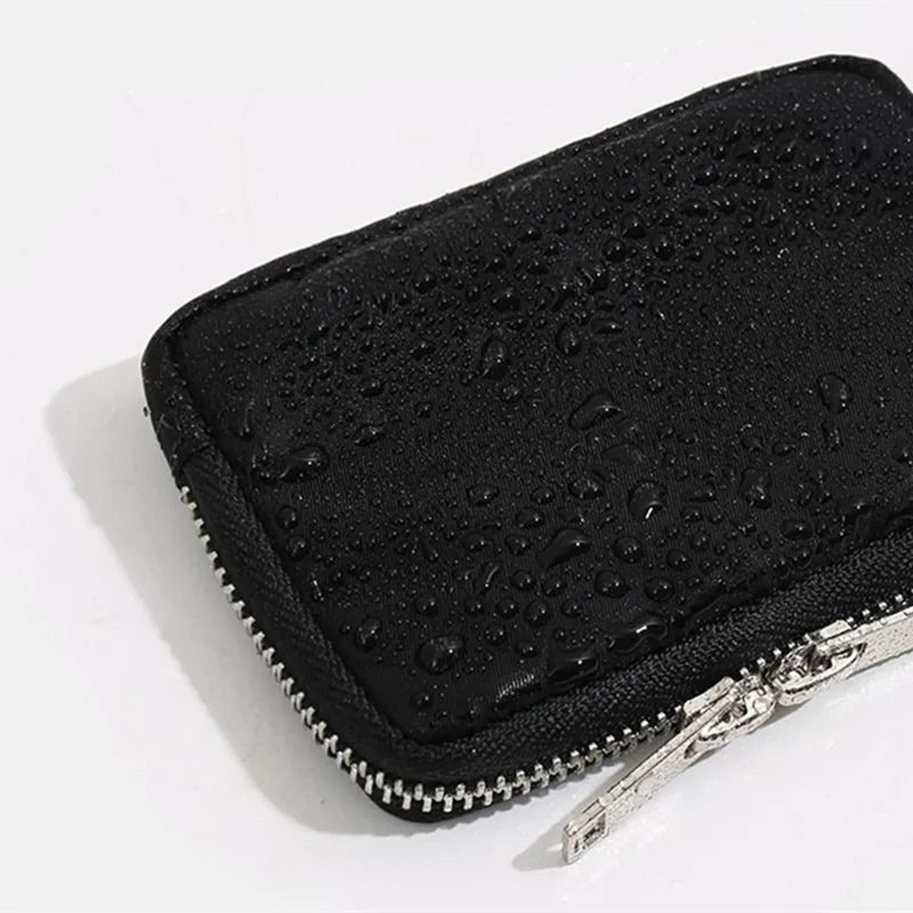 Japanese Style Waterproof Nylon Wallet With Zipper  RFID Blocking 3